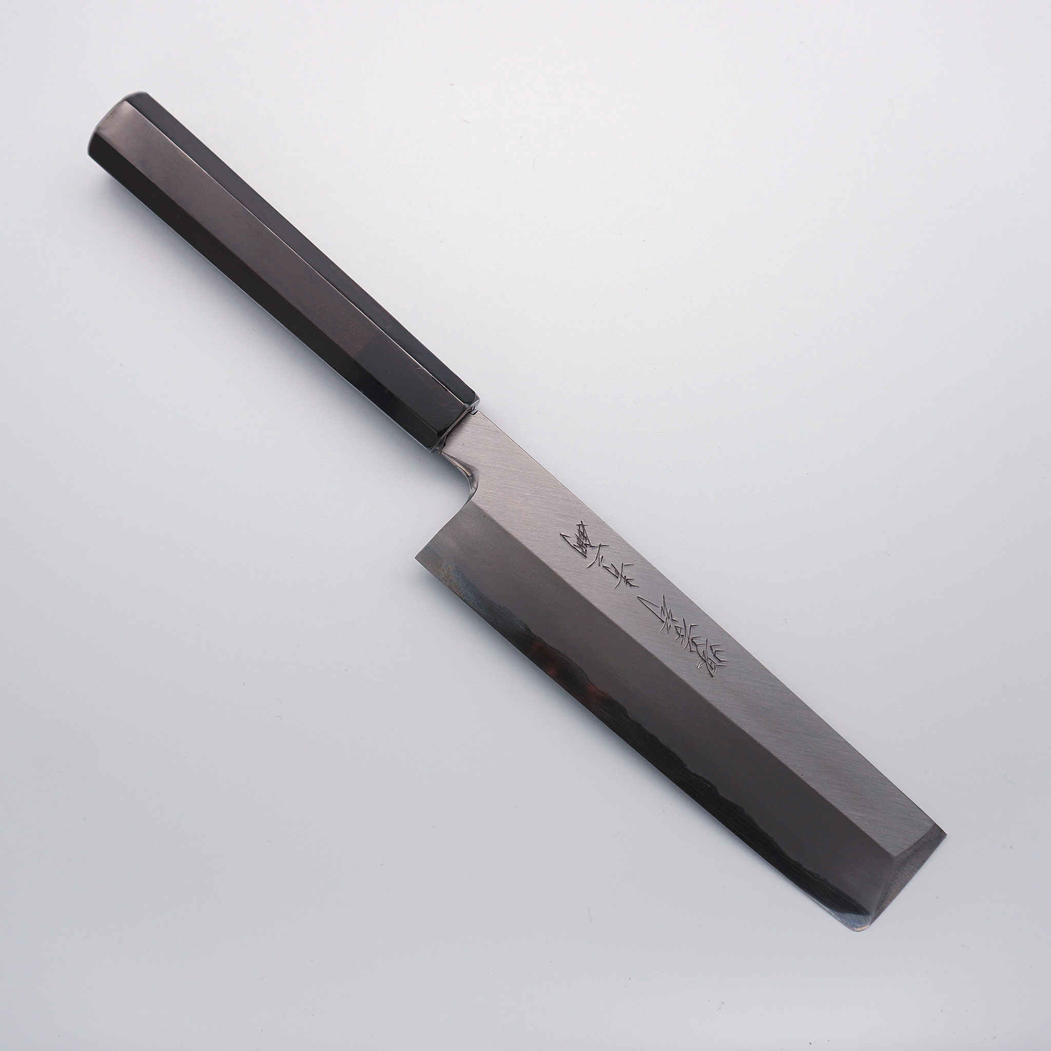 Sakai Takayuki Blue Steel No.2 Usuba 180mm Ebony Wood Handle - Seisuke Knife