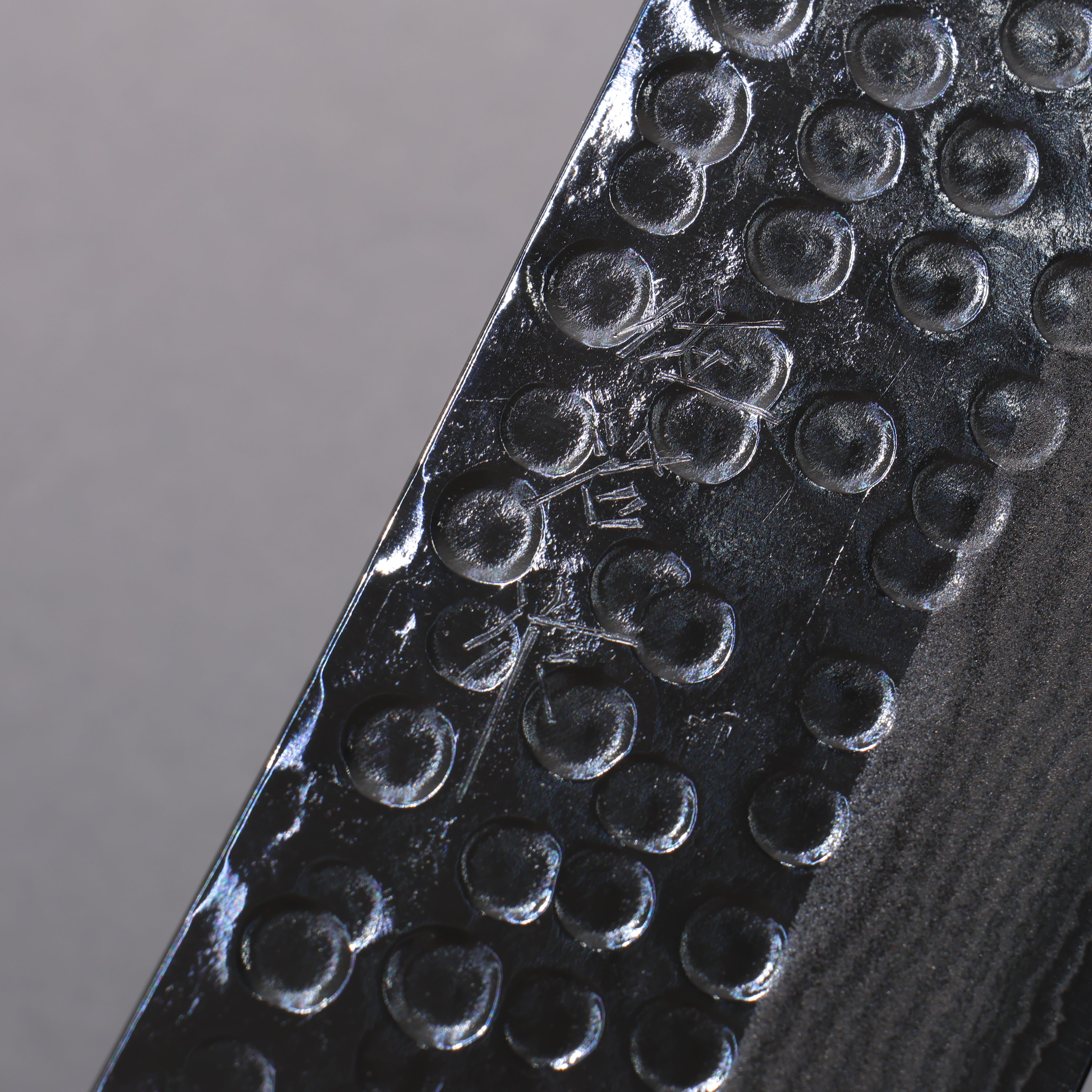 Takeshi Saji SRS13 Hammered(Maru) Damascus Nakiri 165mm White Green Gray Acrylic Handle - Seisuke Knife