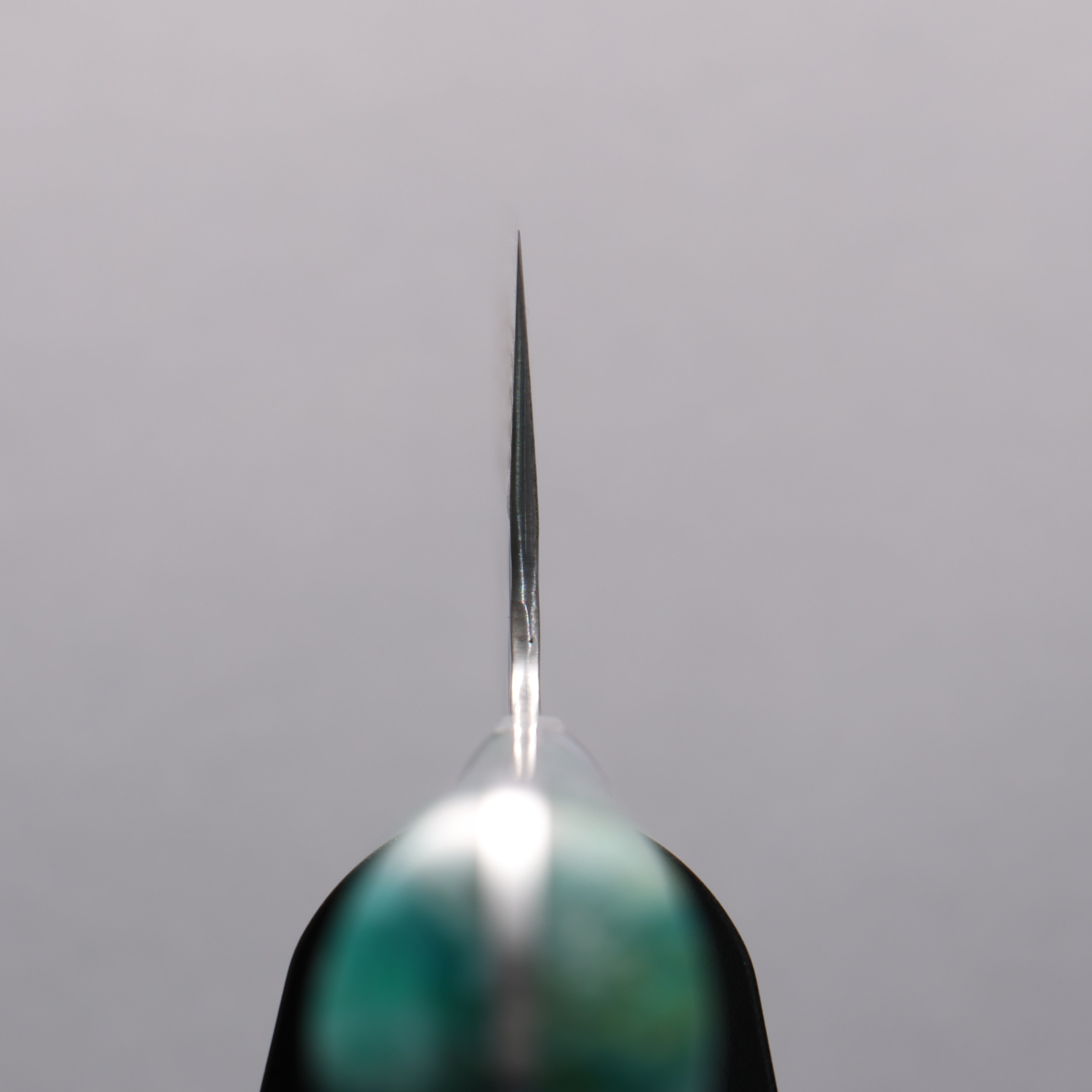 Takeshi Saji SRS13 Hammered(Maru) Damascus Nakiri 165mm White Green Gray Acrylic Handle - Seisuke Knife