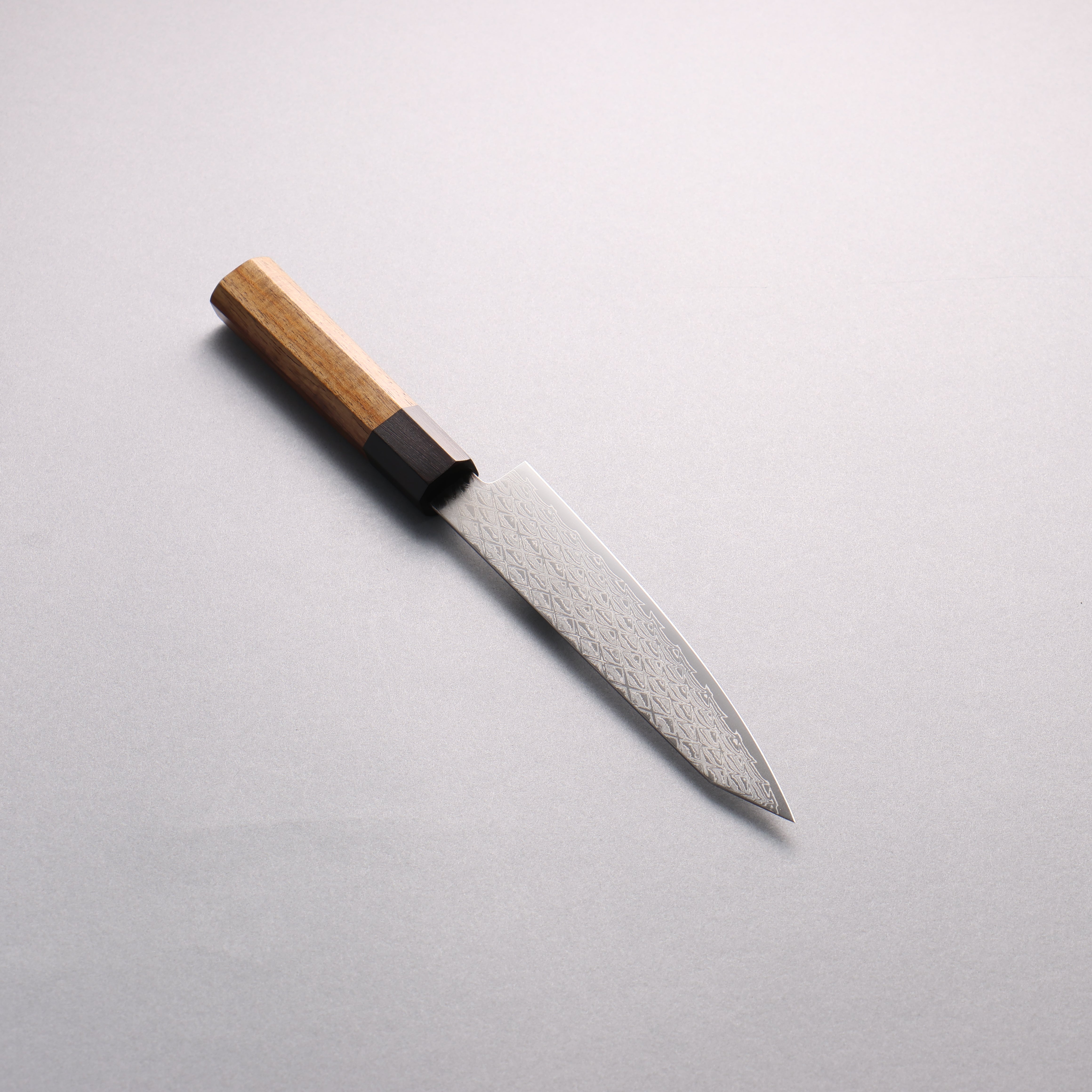 Seisuke AUS10 Mirror Crossed Kiritsuke Petty-Utility 150mm Shitan & Brown Pakkawood Handle - Seisuke Knife