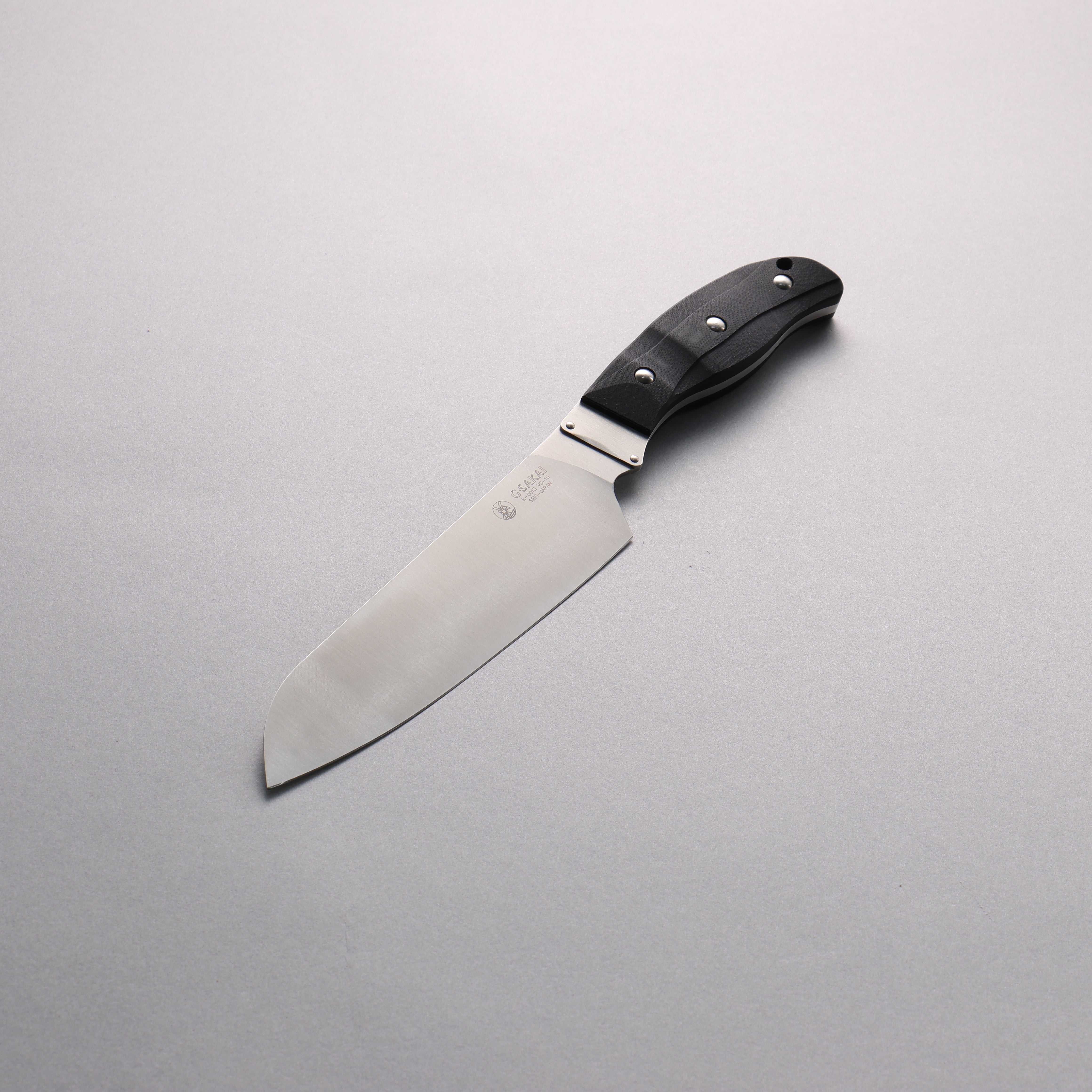 G.Sakai VG10 Santoku 165mm G-10 (Black) Handle - Seisuke Knife