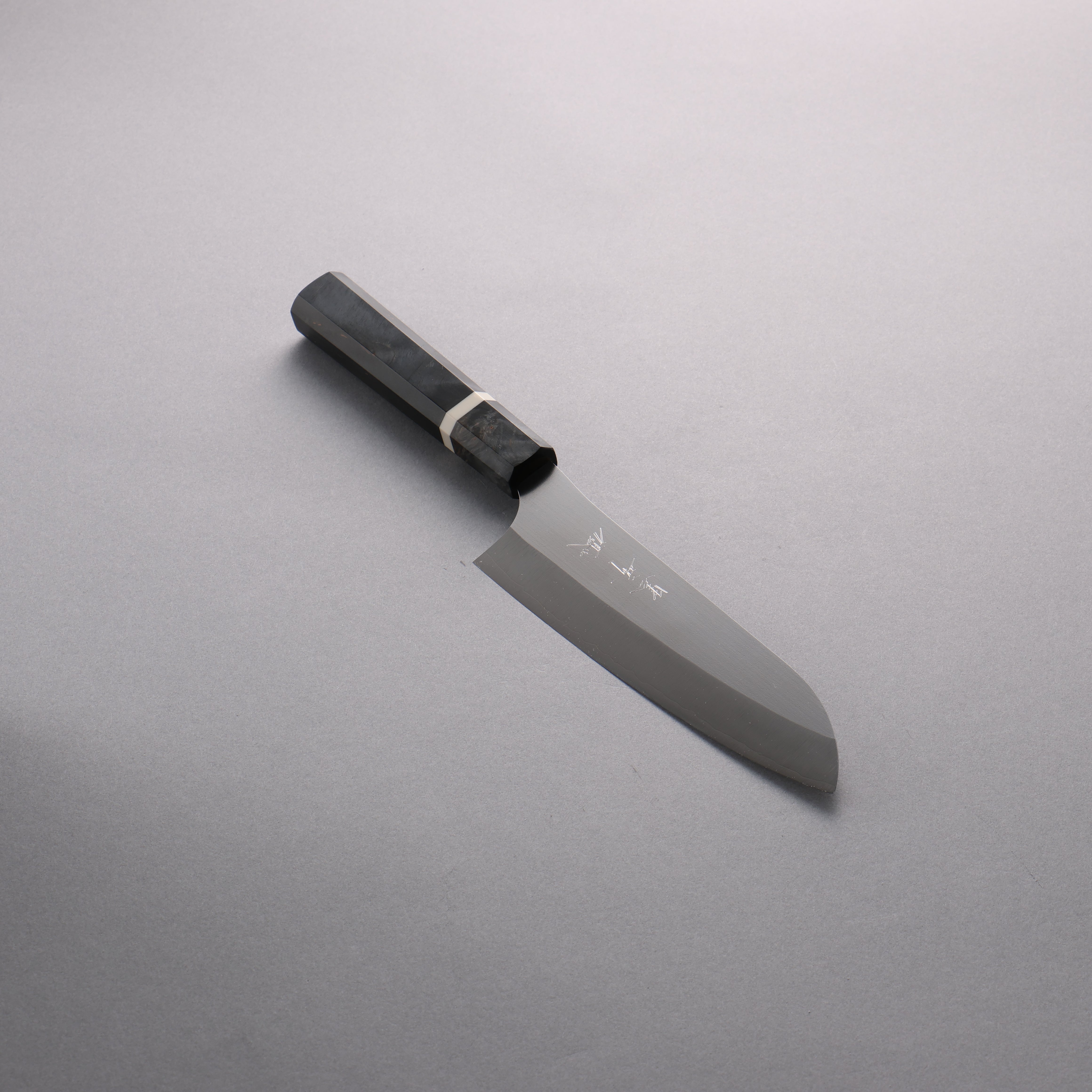 Yu Kurosaki New Gekko Ryu VG-XEOS Santoku 170mm Stabilized Burl & White Ring Handle - Seisuke Knife
