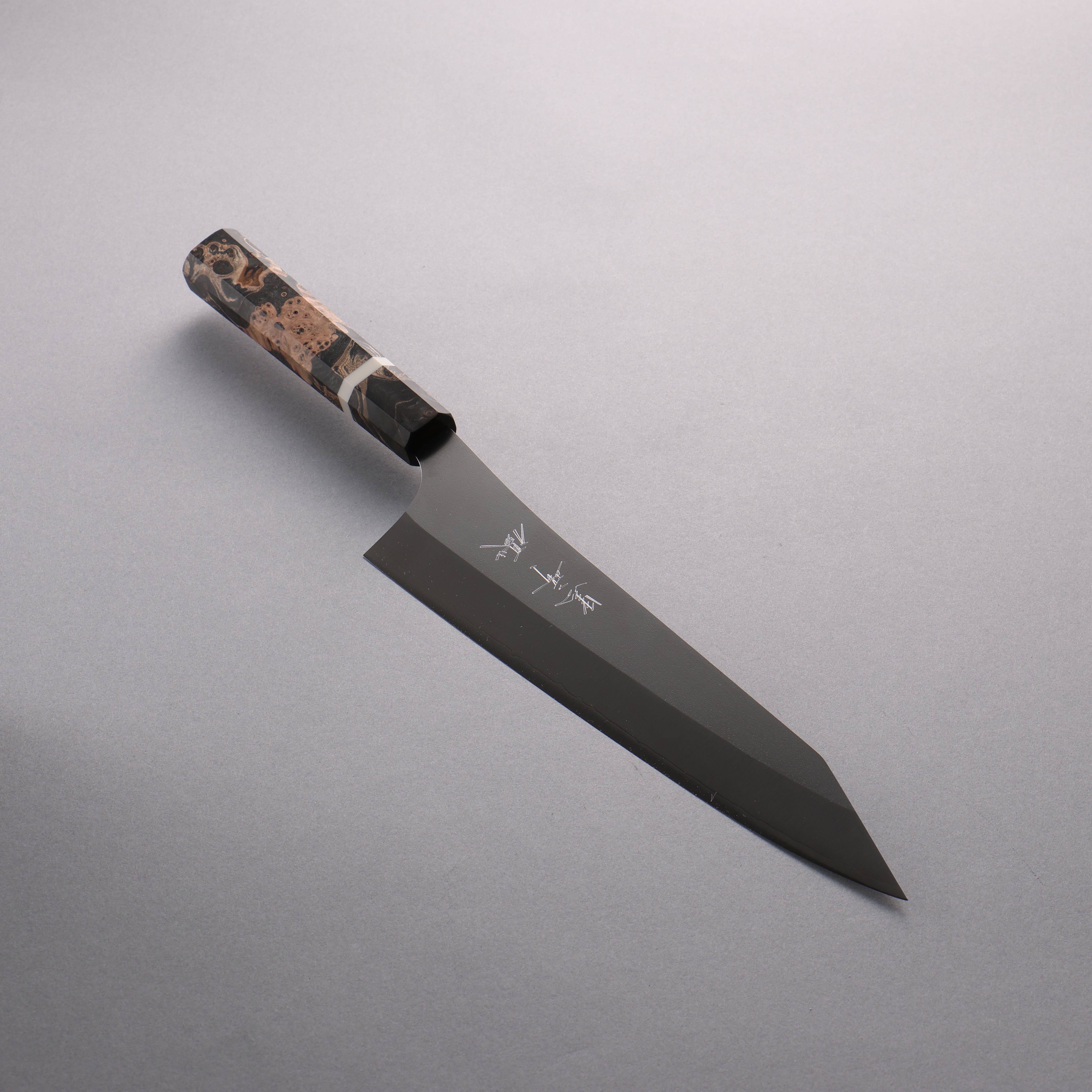Yu Kurosaki New Gekko VG-XEOS Gyuto 240mm Stabilized Burl (White Ring) Handle - Seisuke Knife