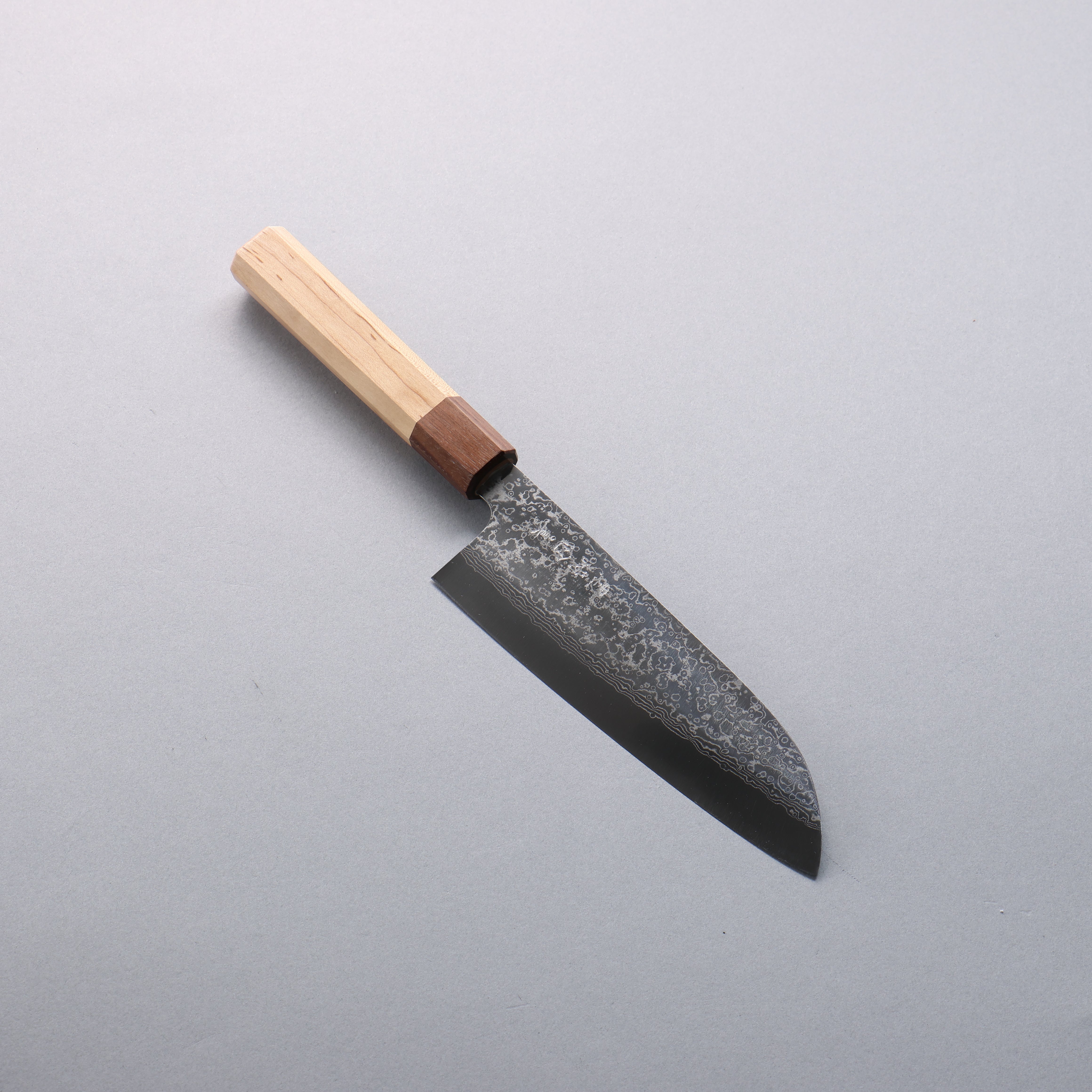 Makoto Kurosaki VG10w Damascus Santoku 165mm Maple Handle - Seisuke Knife