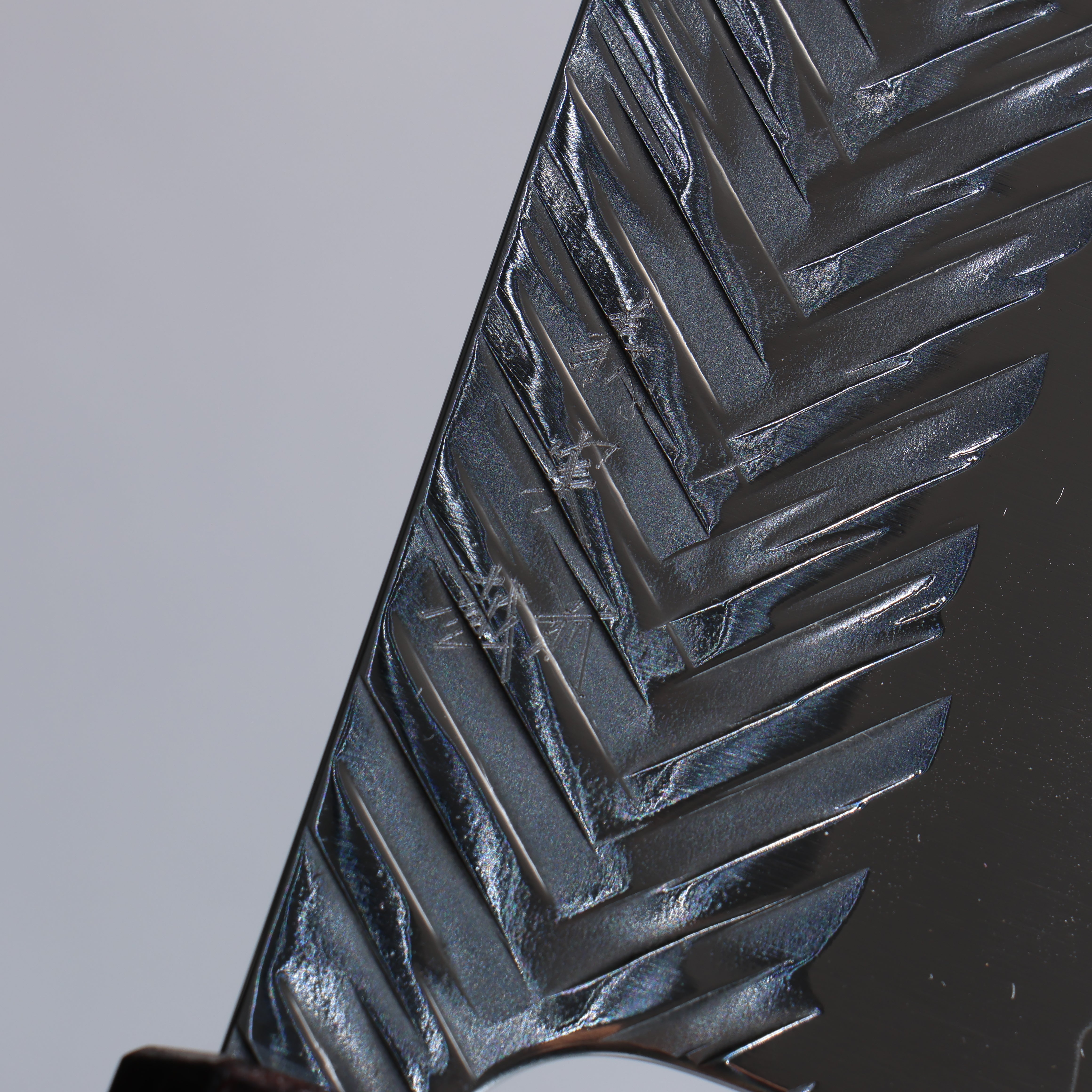 Yoshimi Kato SPG STRIX Hammered (V) Nakiri 165mm Rosewood (Red Turquoise Ring) Handle - Seisuke Knife