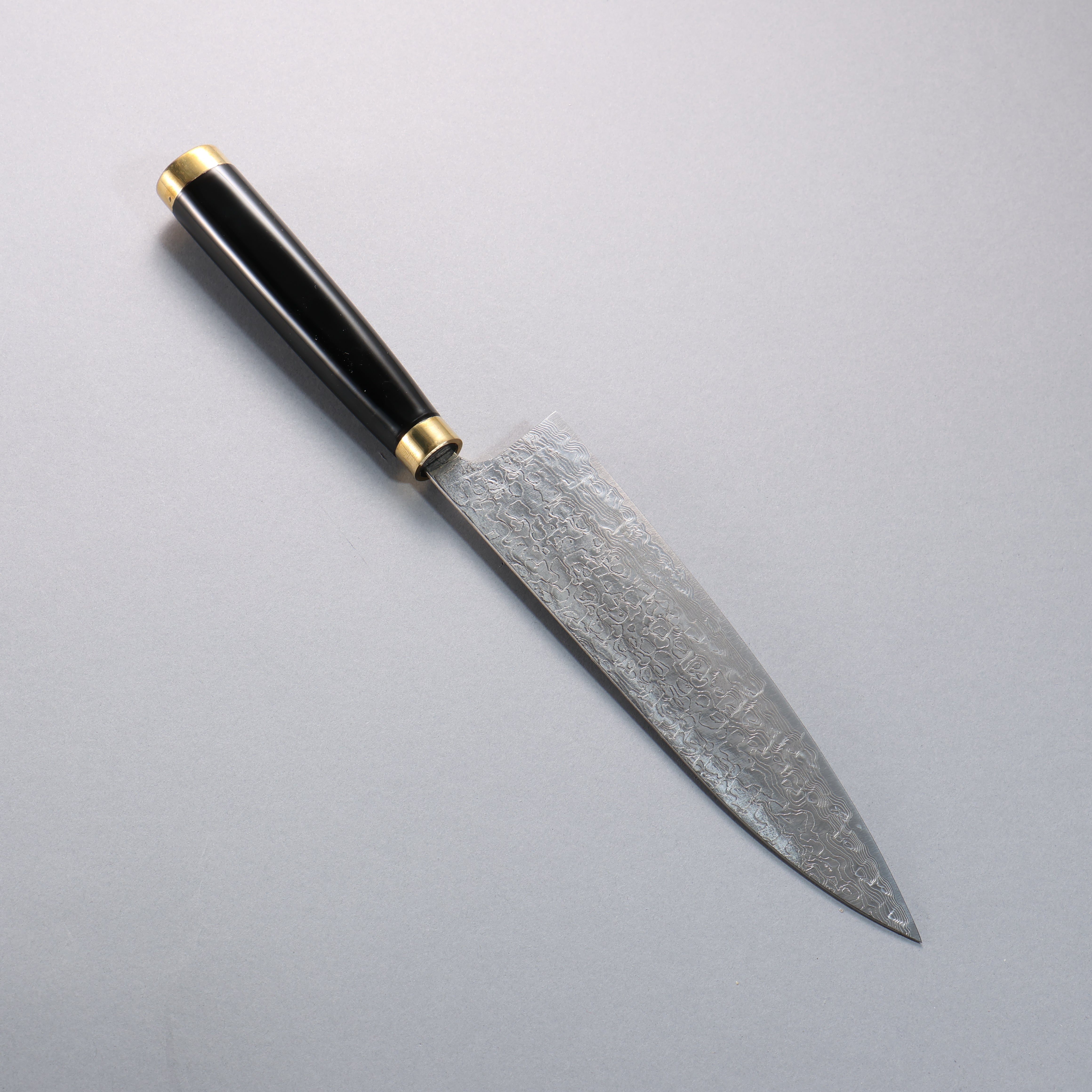 Takeshi Saji SG2 Diamond Finish Damascus Gyuto 210mm Maki-e Art Fuji Handle with Sheath - Seisuke Knife