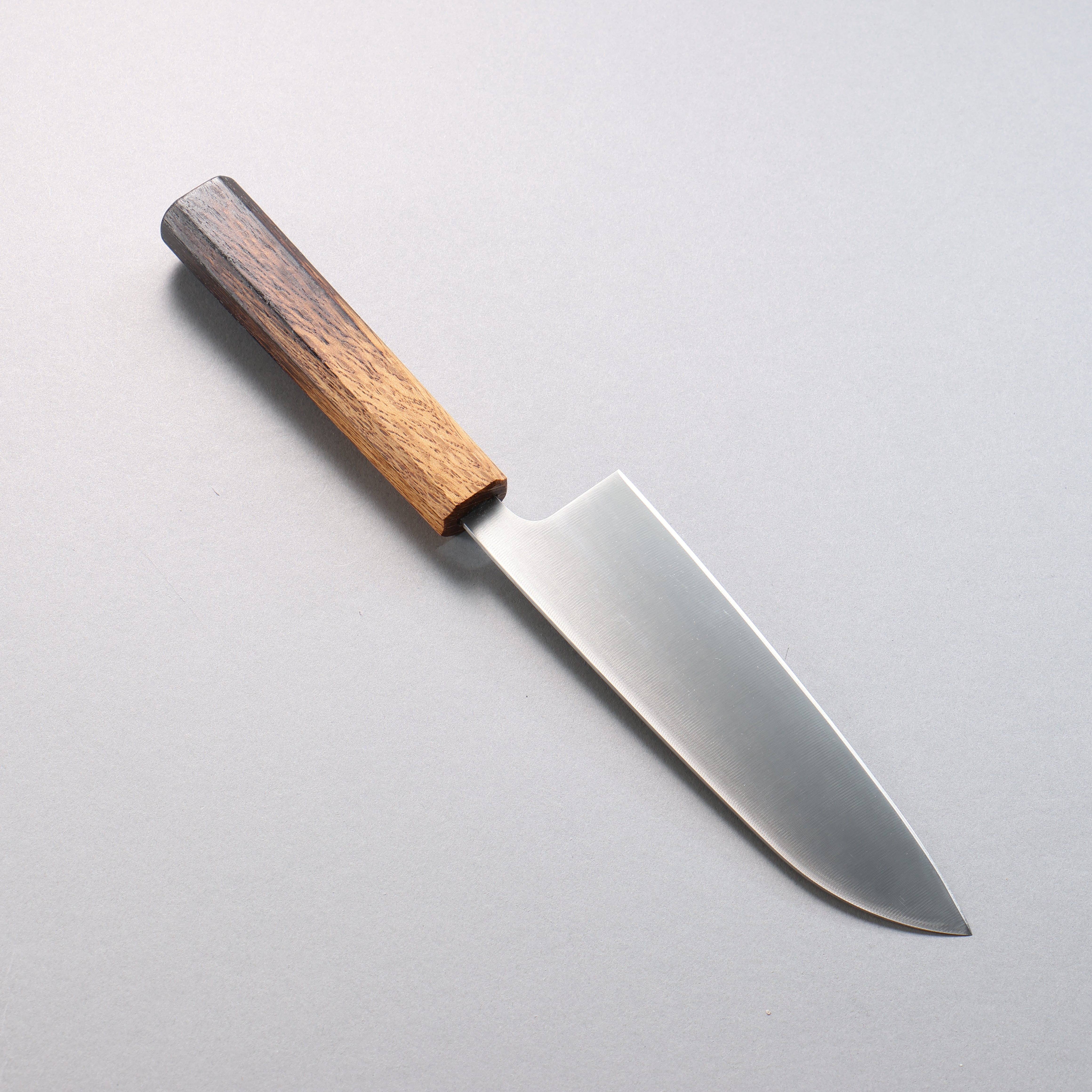 Seisuke AUS8 Coreless Santoku 180mm Burnt Oak Handle - Seisuke Knife