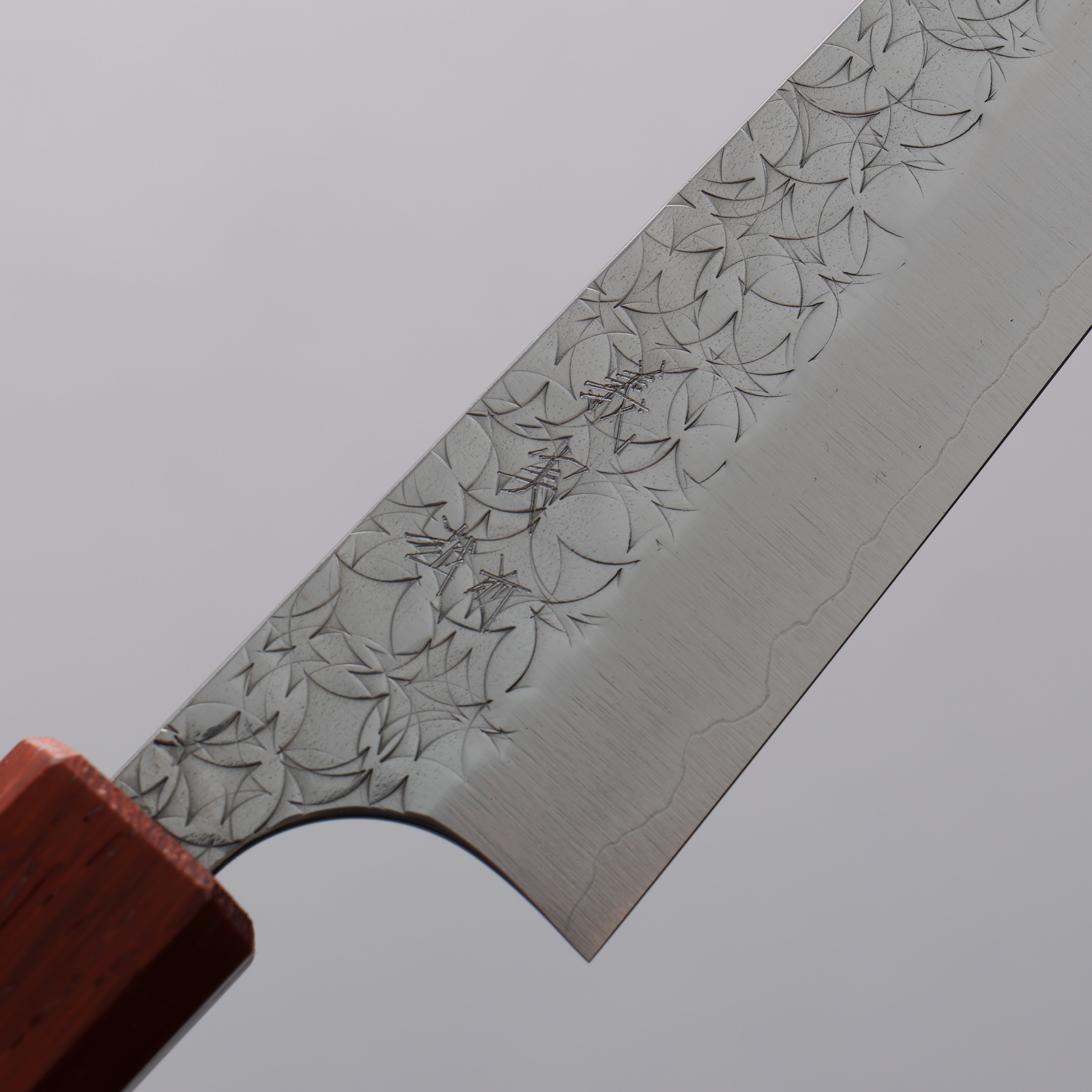 Yoshimi Kato Minamo SG2 Hammered Petty-Utility 120mm Rosewood (Turquoise Ring) Handle - Seisuke Knife