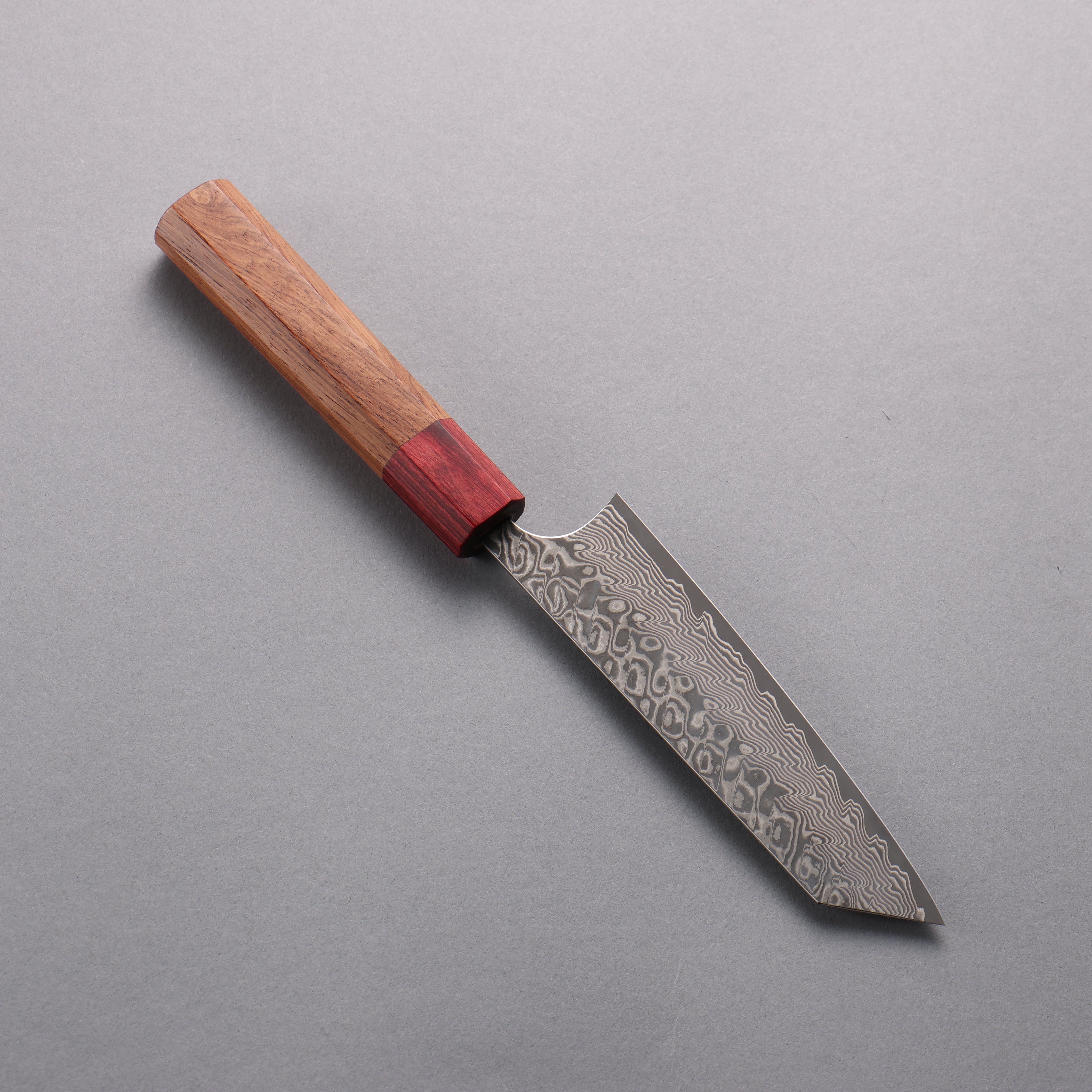 Yoshimi Kato SG2 Black Damascus Small Bunka 130mm Honduras (ferrule: Red Pakka wood) Handle - Seisuke Knife