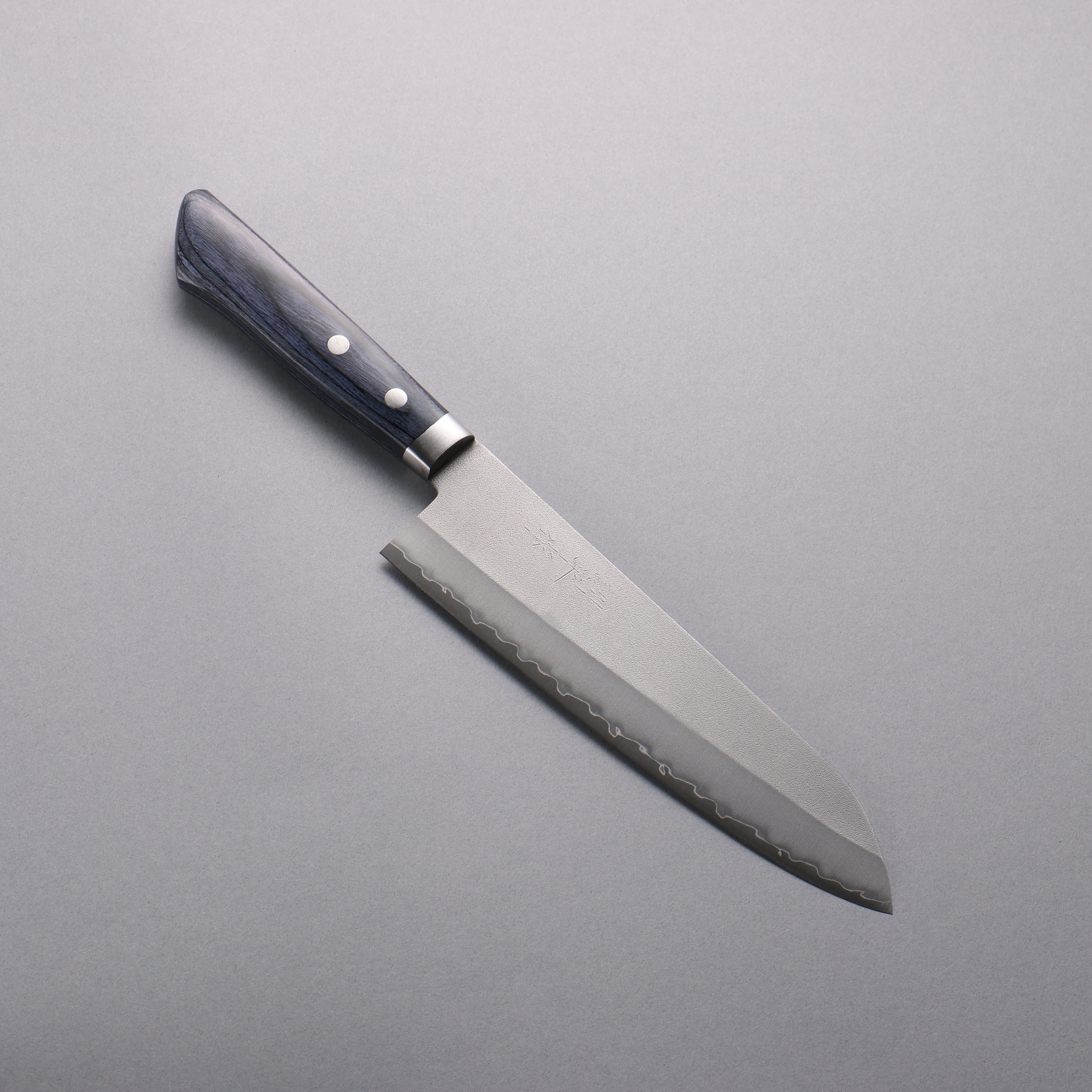 Kunihira VG1 Nashiji Gyuto 180mm Navy blue Pakka wood Handle - Seisuke Knife