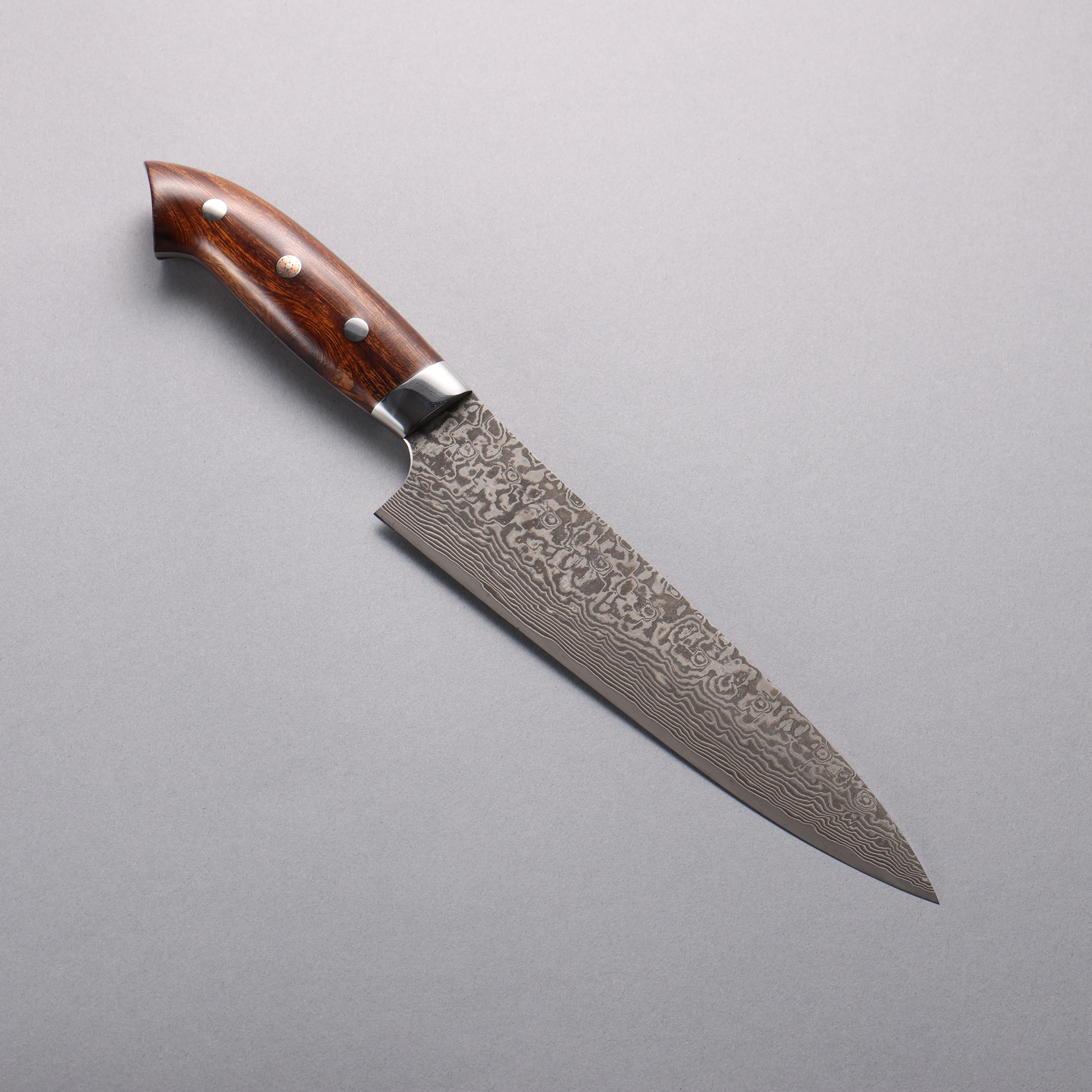 Takeshi Saji SG2 Black Damascus Gyuto 180mm Ironwood(New Nomura Style) Handle - Seisuke Knife