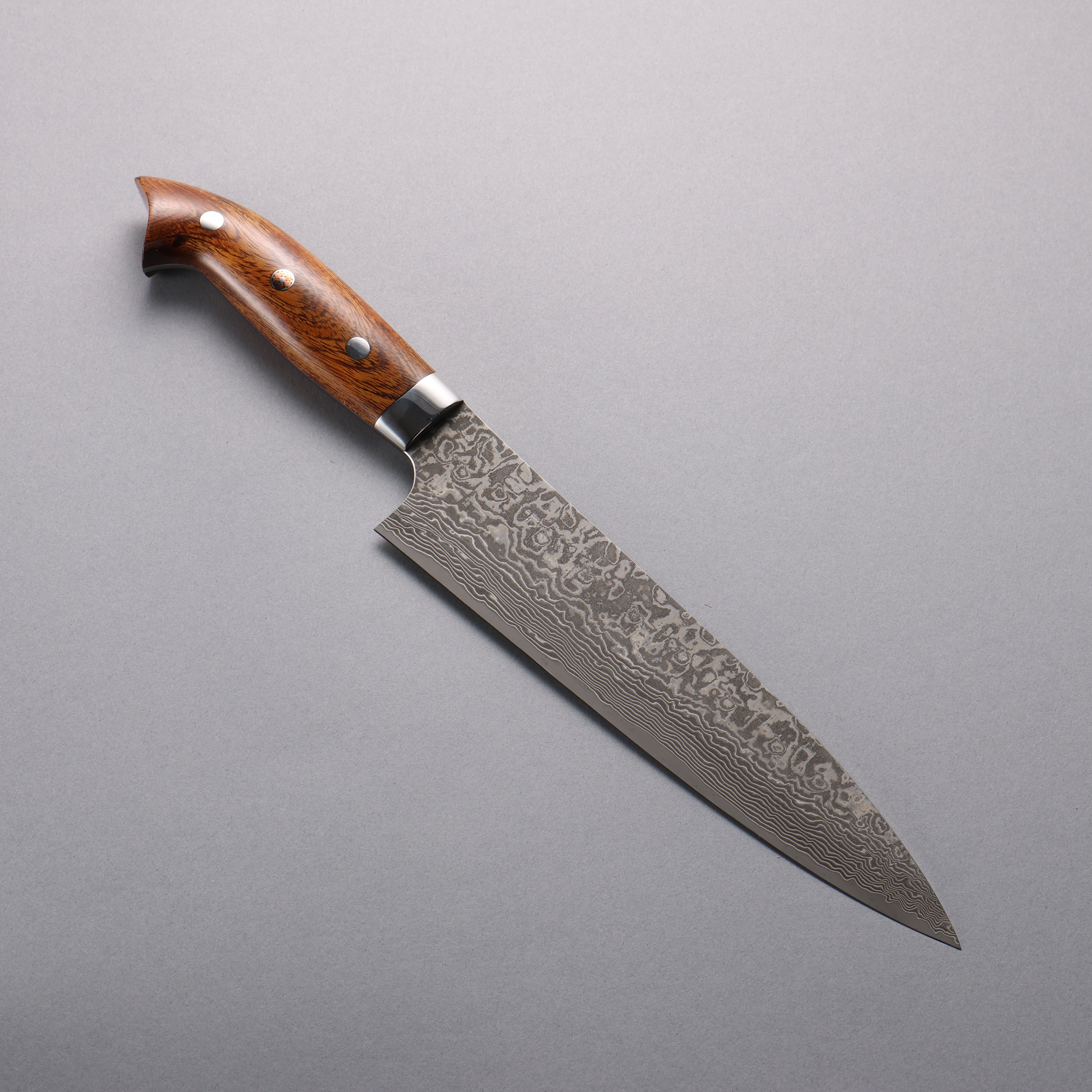 Takeshi Saji SG2 Black Damascus Gyuto 210mm Ironwood(New Nomura Style) Handle - Seisuke Knife