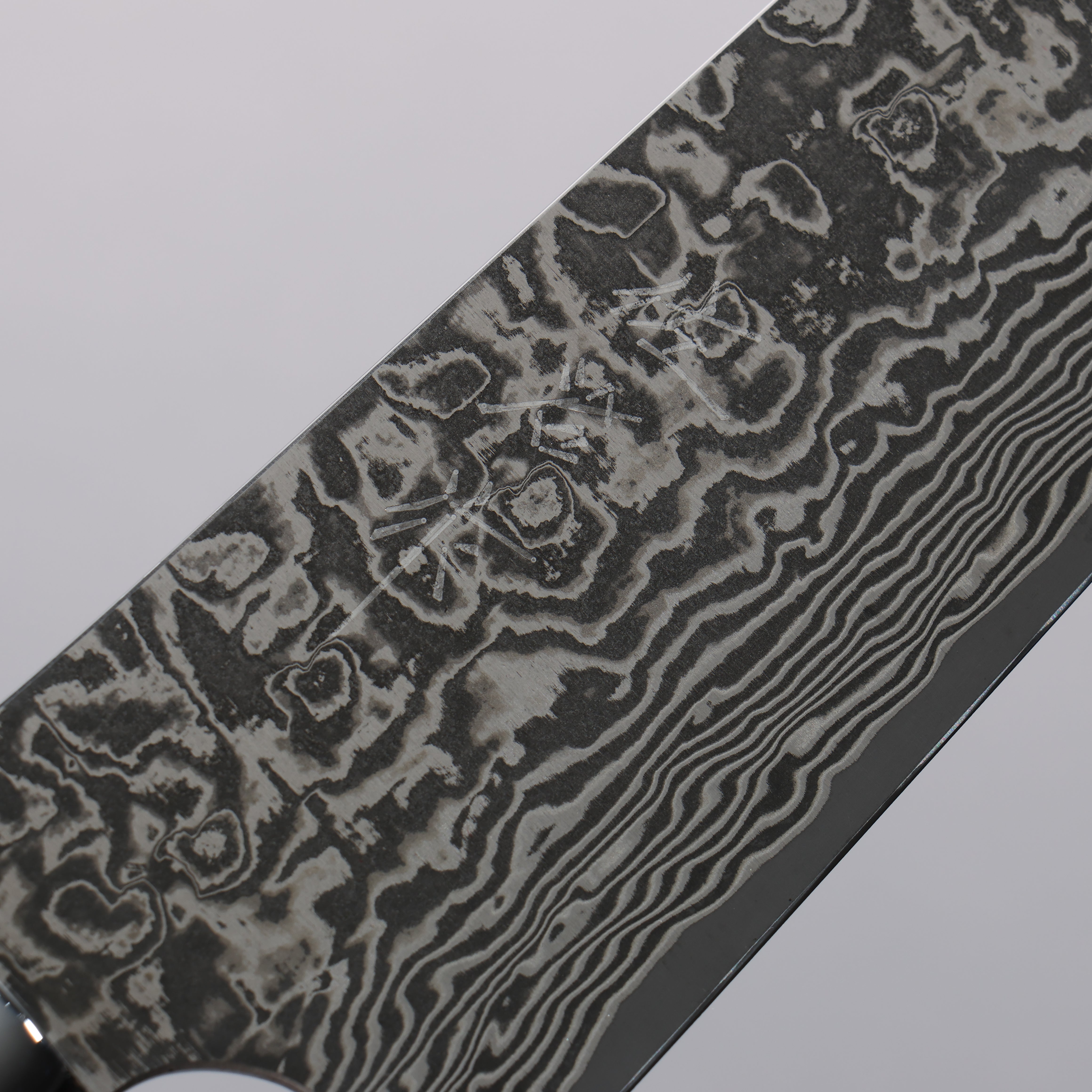 Takeshi Saji SG2 Black Damascus Gyuto 210mm Ironwood(New Nomura Style) Handle - Seisuke Knife