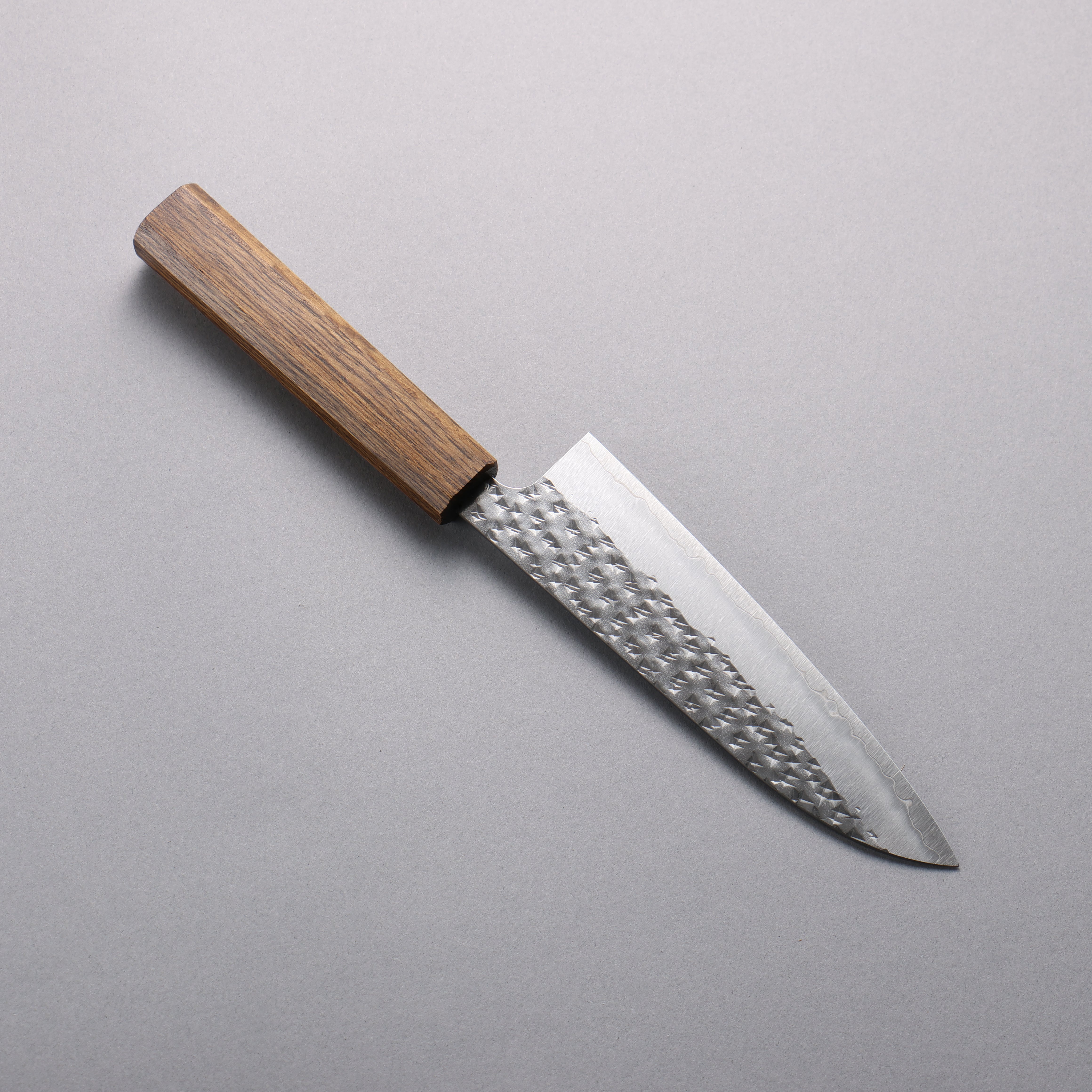 Yu Kurosaki Senko Ryu SG2 Hammered Small Santoku 150mm Oak Handle - Seisuke Knife