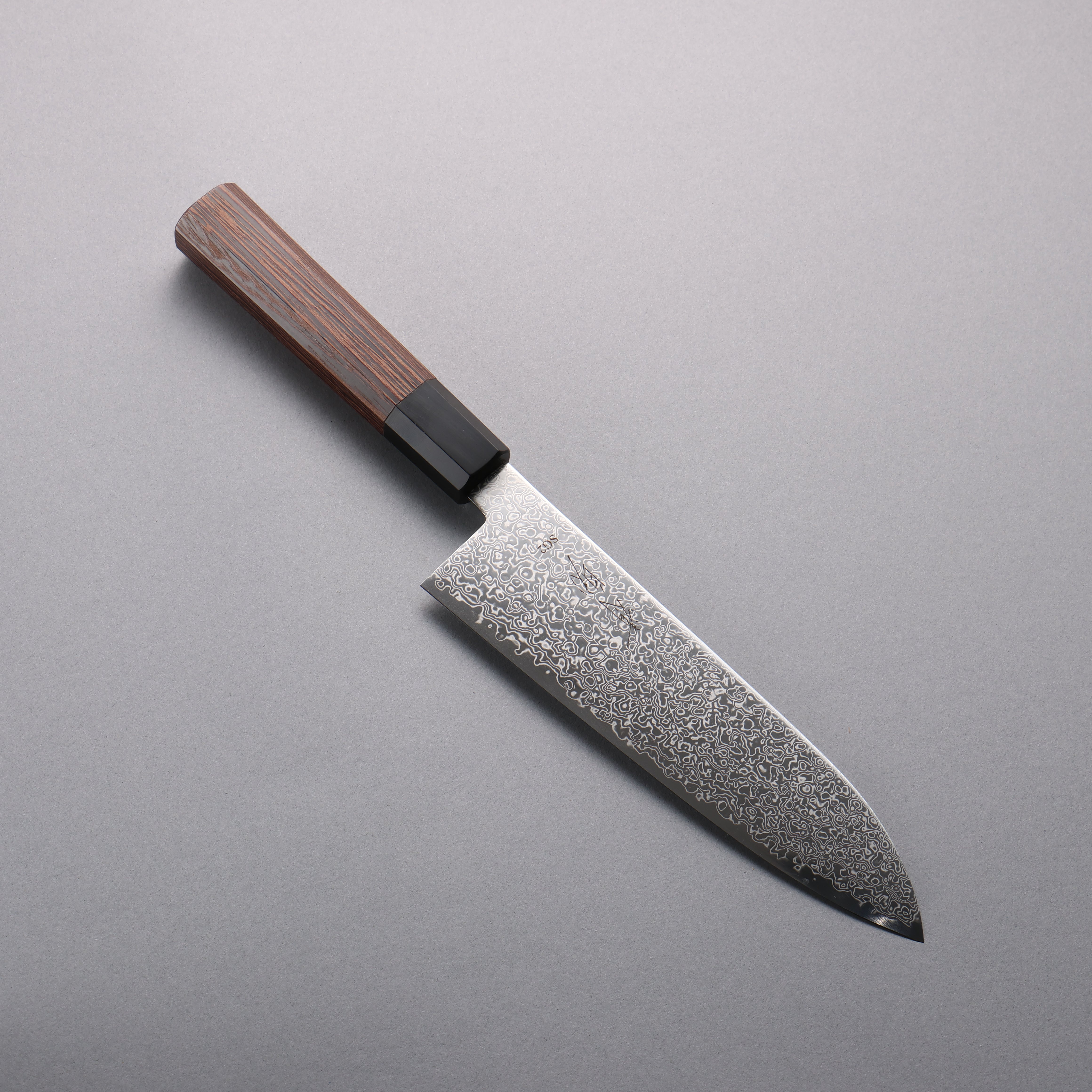 Seisuke SG2 Damascus Migaki Finished Santoku 180mm Wenge Handle - Seisuke Knife