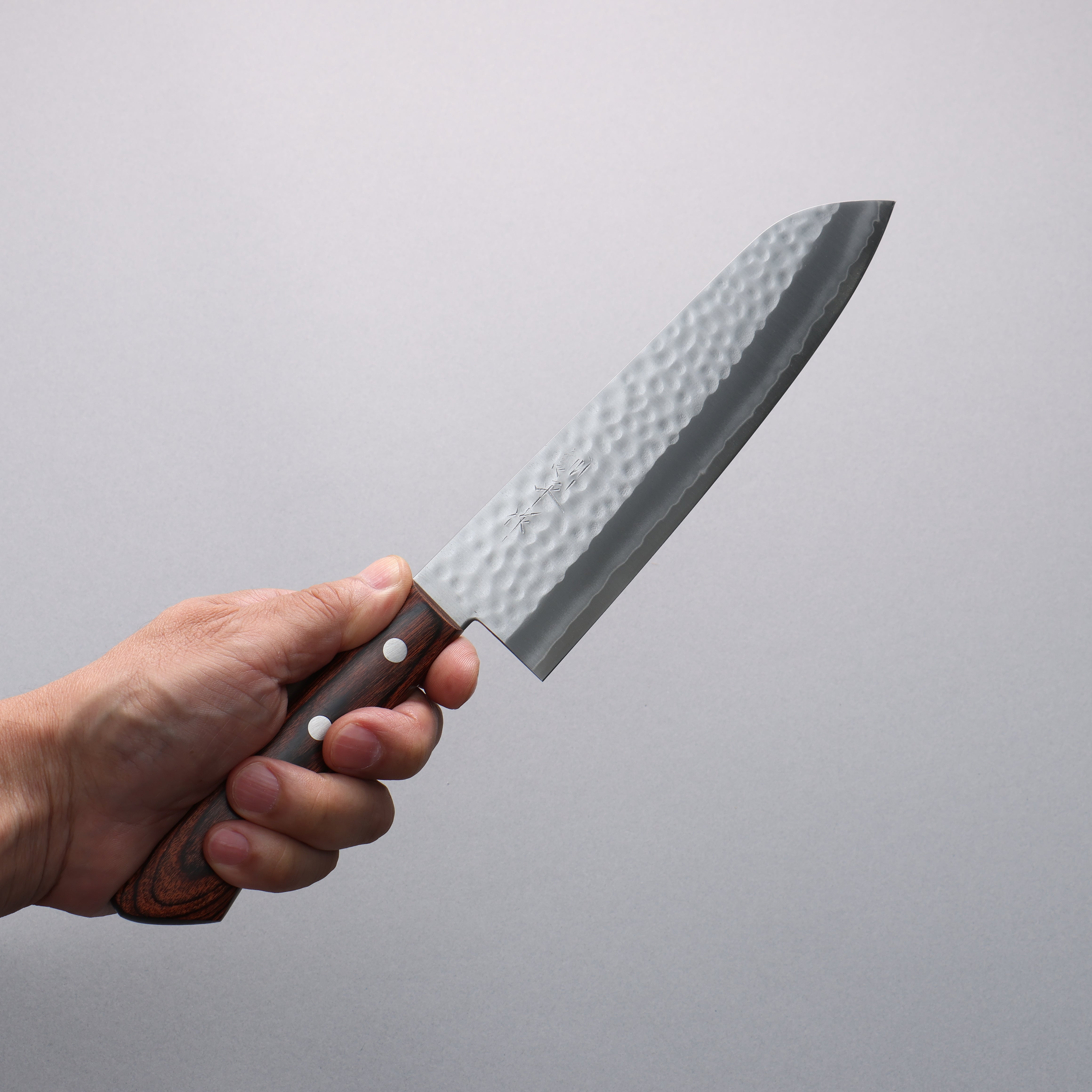 Kunihira VG1 Hammered Gyuto 180mm Mahogany Handle - Seisuke Knife