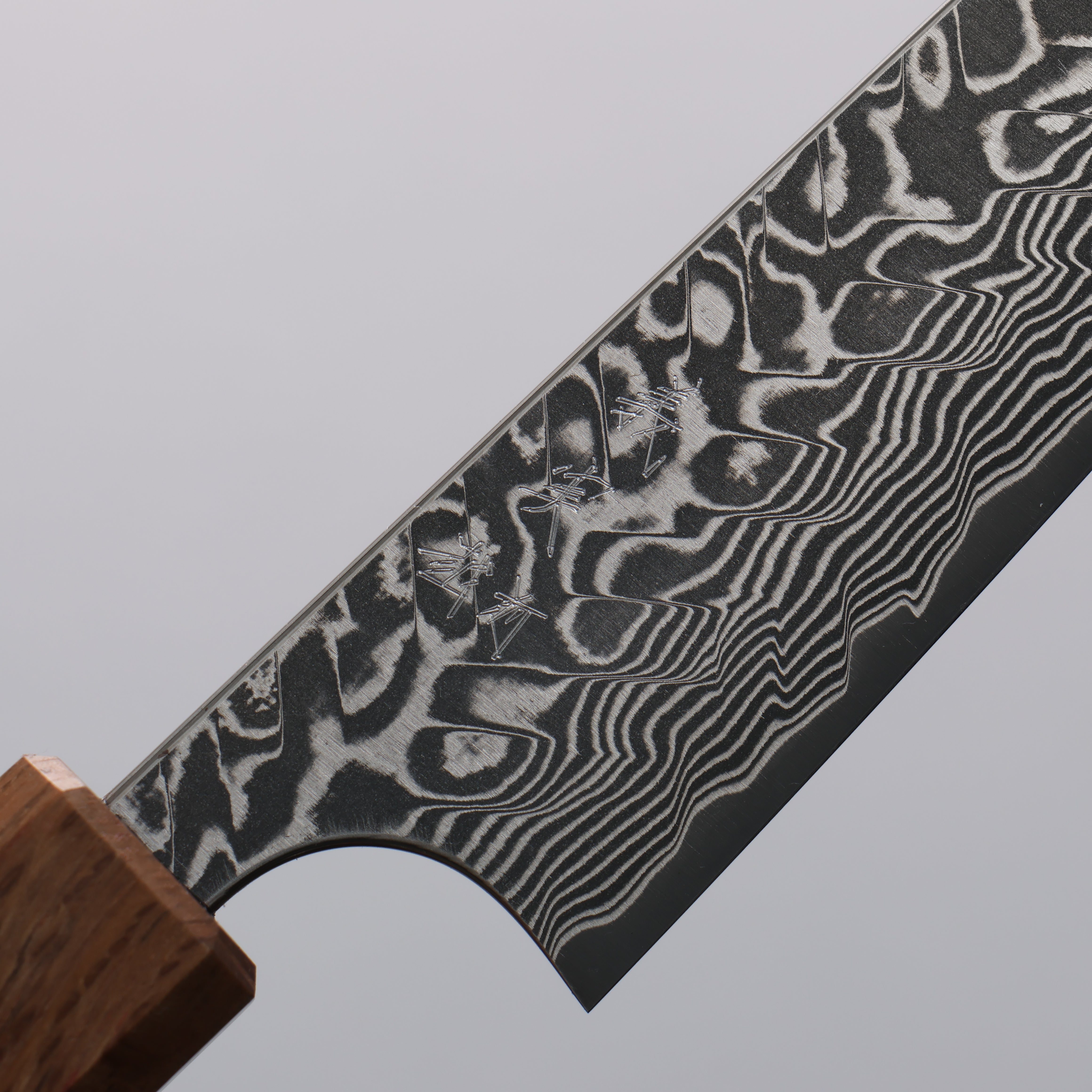 Yoshimi Kato SG2 Black Damascus Petty-Utility 120mm Padoauk(Turquoise Ring) Handle - Seisuke Knife