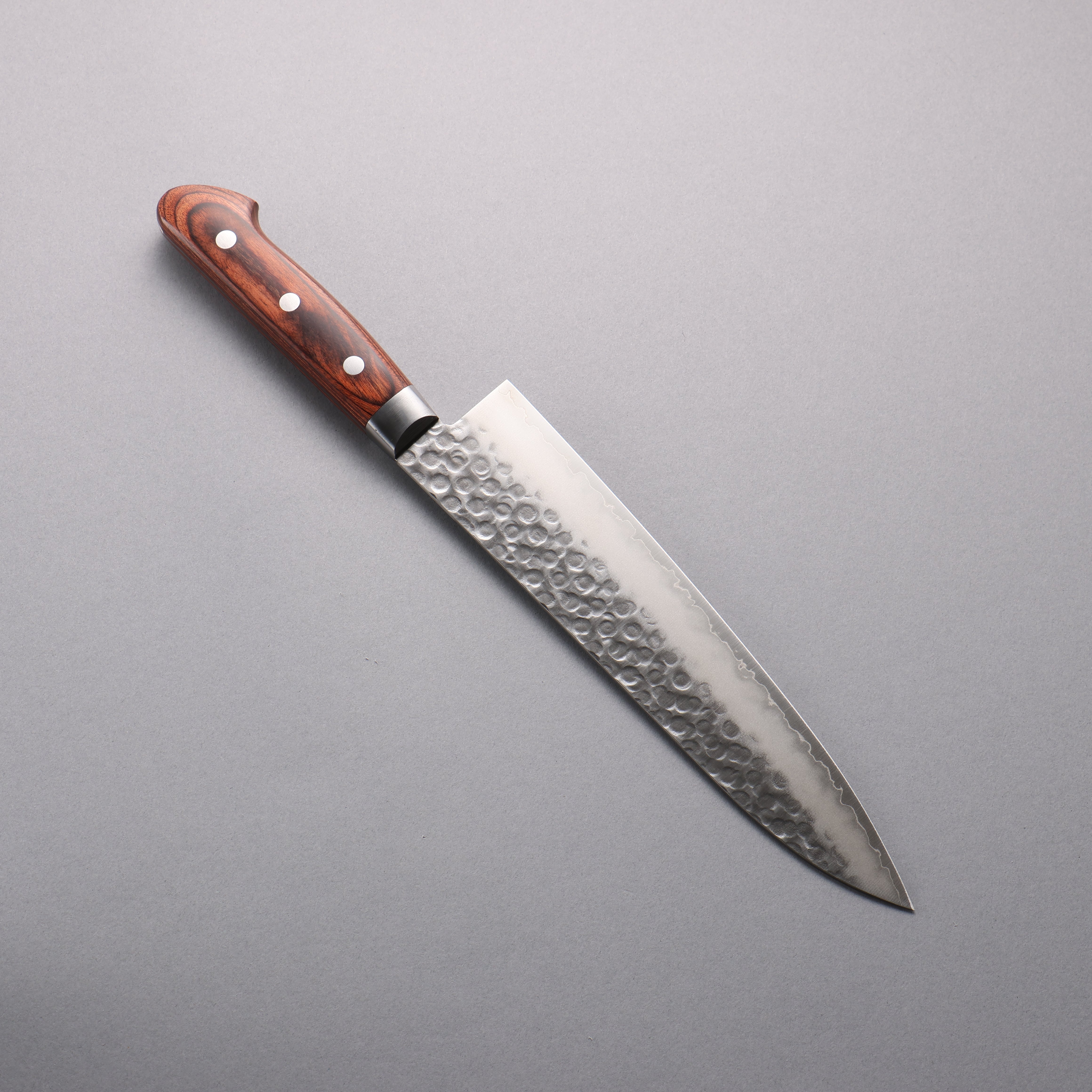 Seisuke VG10 Hammered Gyuto 210mm Mahogany Handle - Seisuke Knife