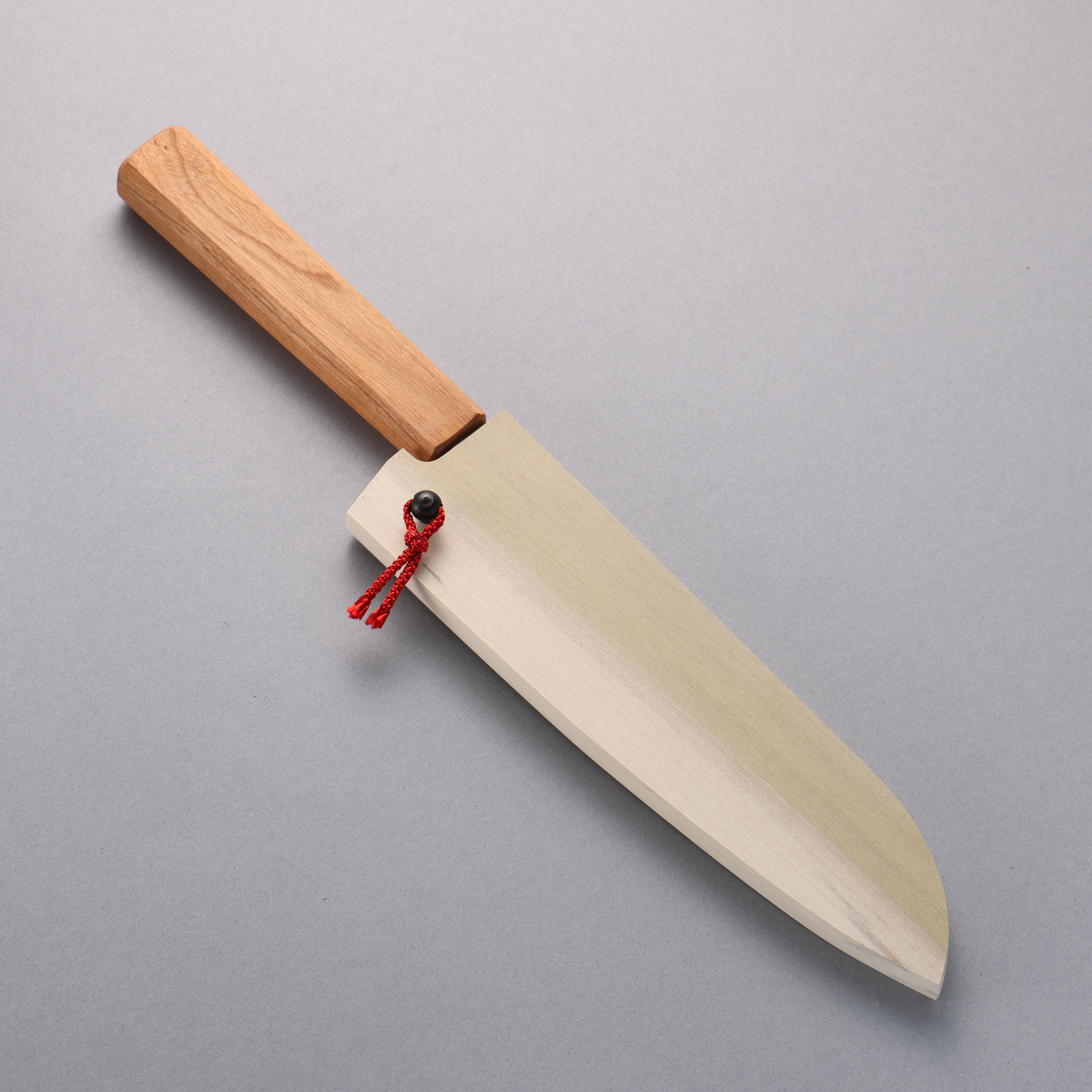 Kagekiyo Finest White Steel No.2 Santoku 170mm Cherry Tree Handle with Sheath - Seisuke Knife