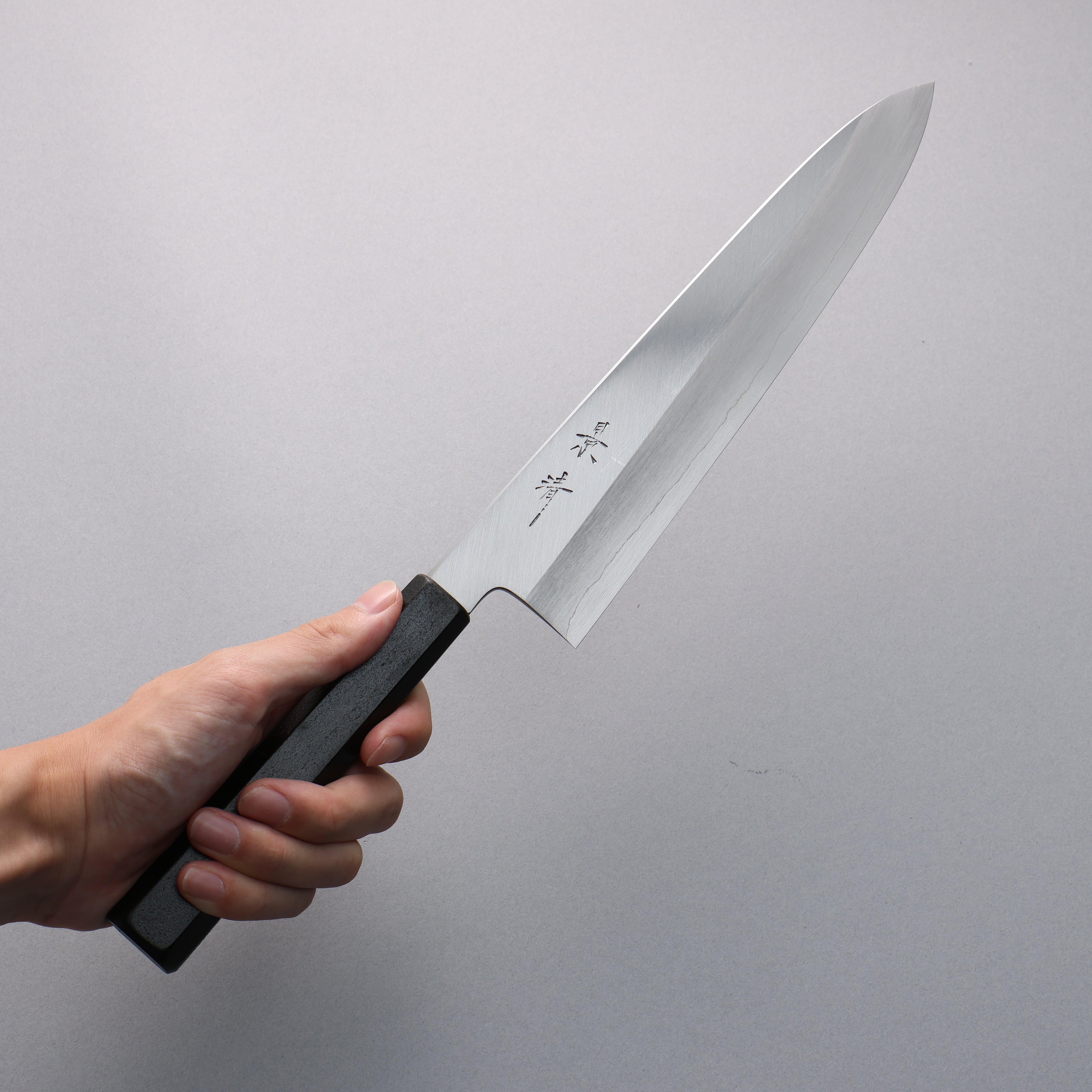 Kagekiyo Silver Steel No.3 Gyuto 240mm Black Lacquered Handle - Seisuke Knife