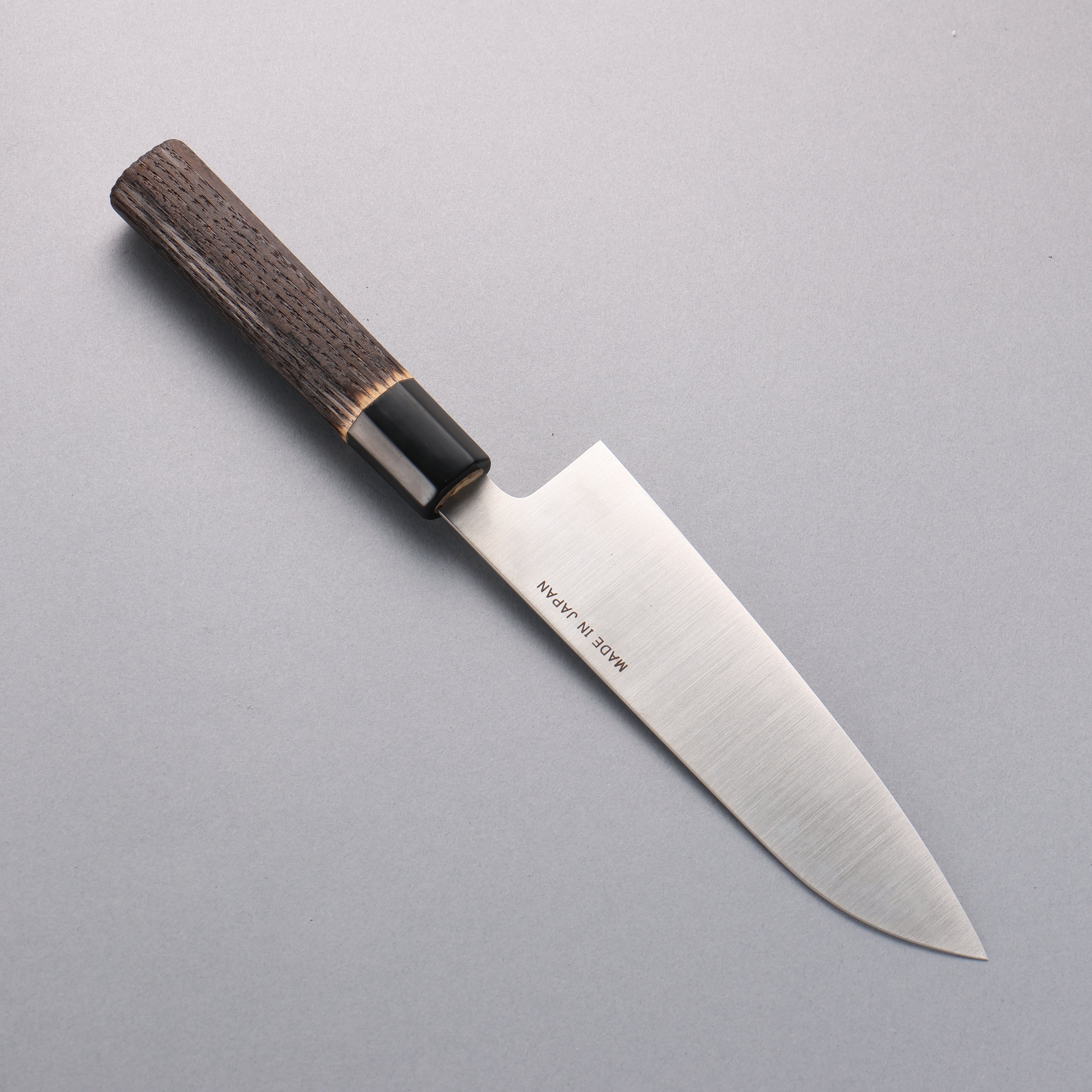 Seisuke Swedish Steel-stn Santoku 180mm Burnt Chestnut Handle - Seisuke Knife