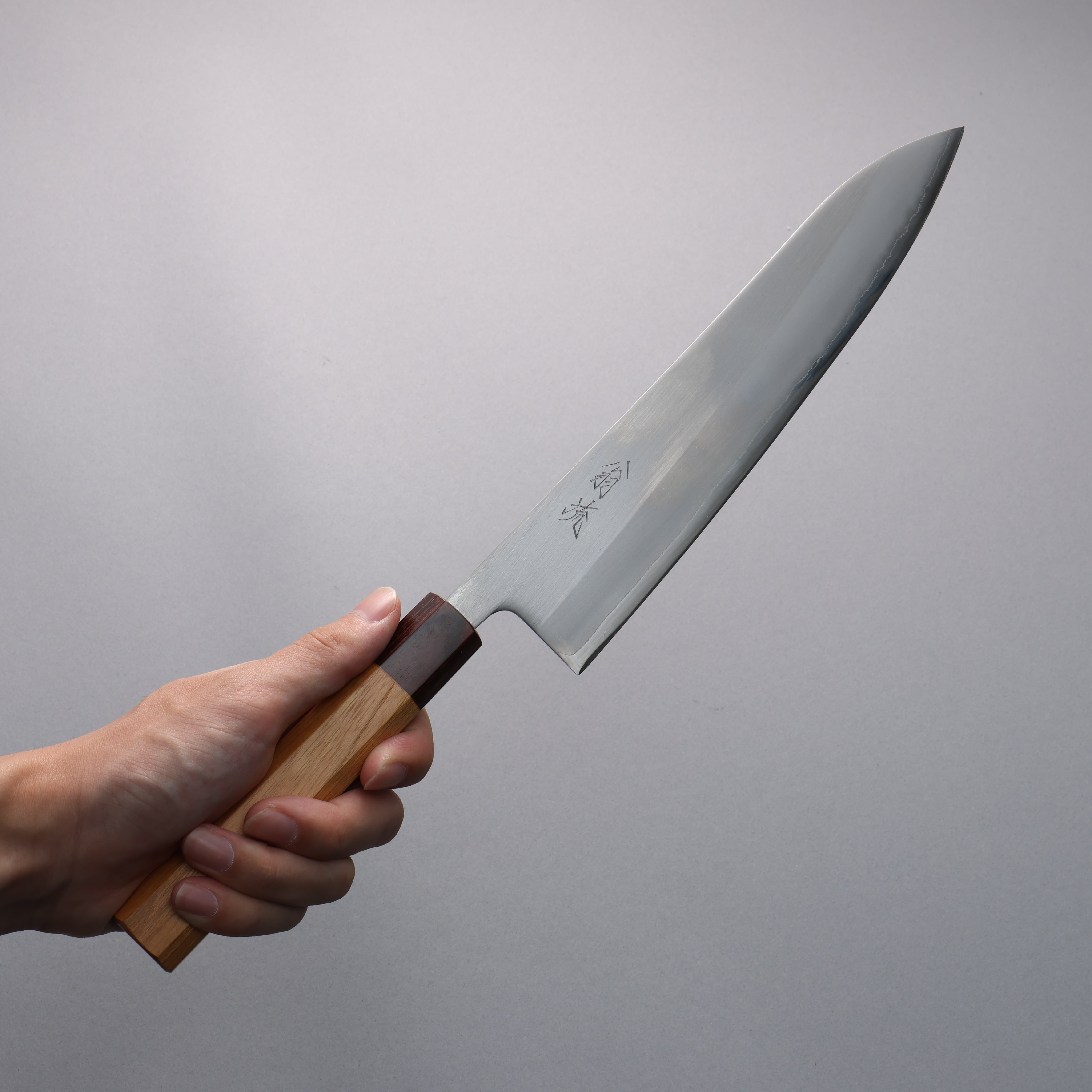 Oul White Steel No.1 Gyuto 240mm Keyaki Elm Handle - Seisuke Knife