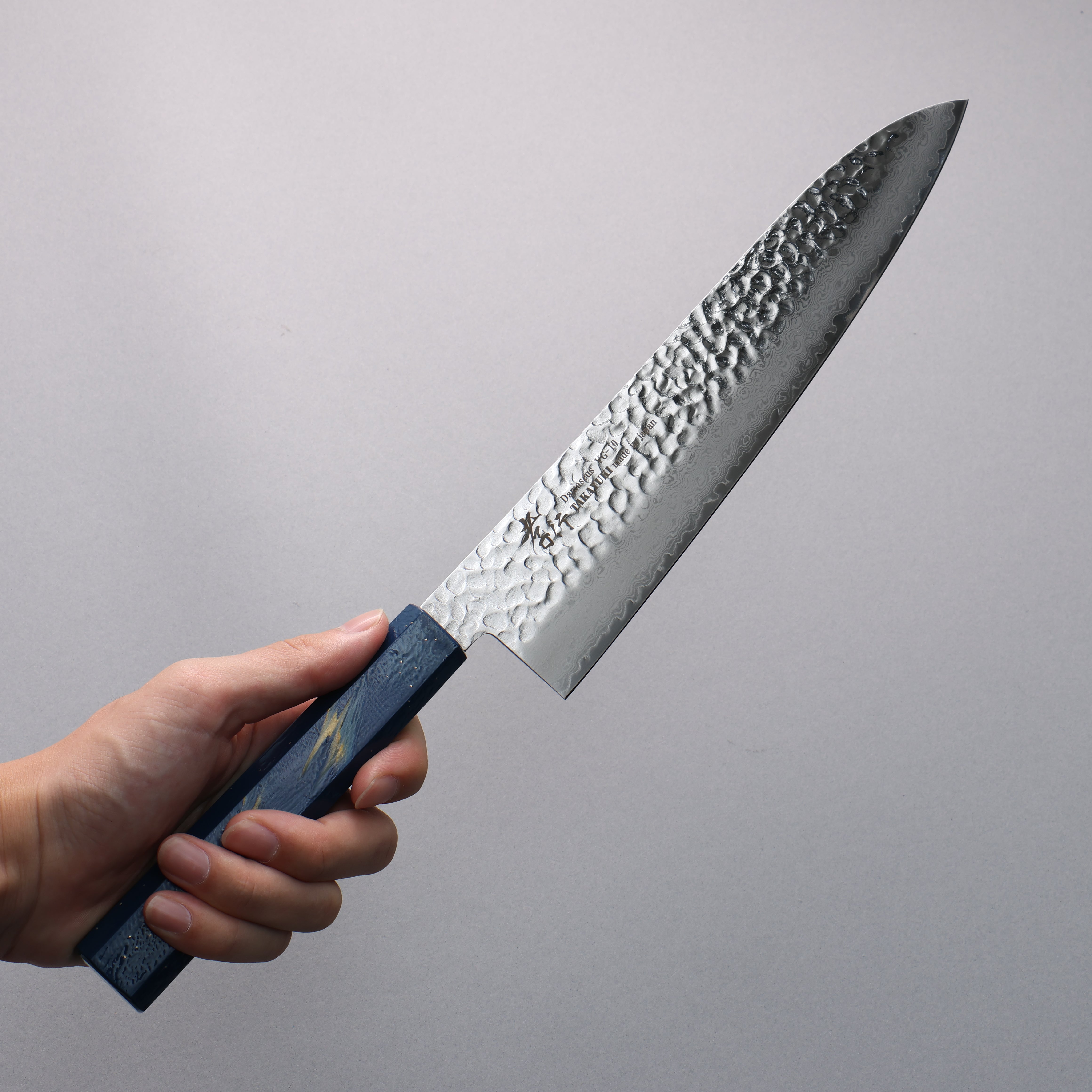 Sakai Takayuki VG10 33 Layer Damascus Gyuto 240mm Live oak Lacquered (Saiseki) Handle - Seisuke Knife