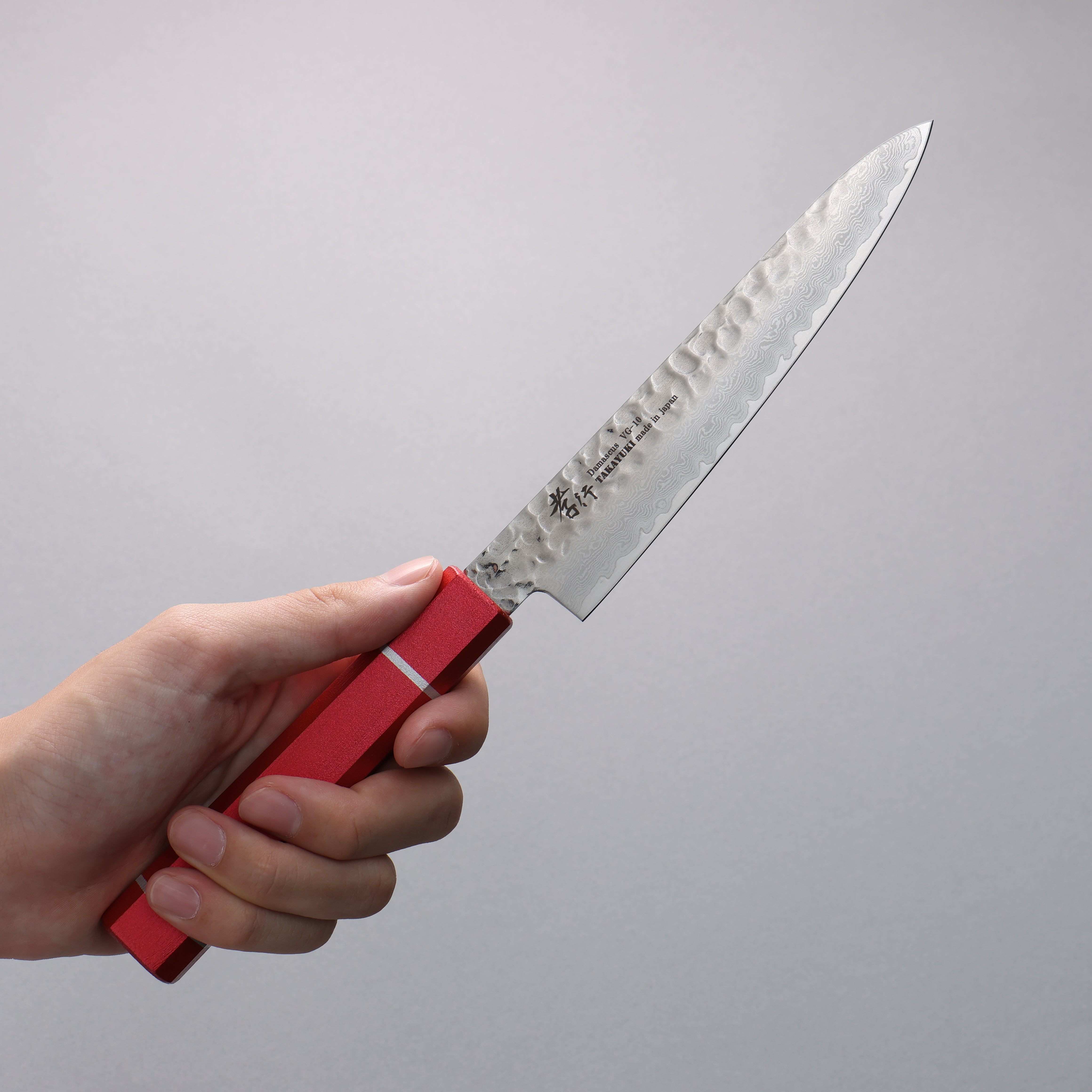 Sakai Takayuki VG10 33 Layer Damascus Petty-Utility 150mm Kouseki Lacquered Oak Handle - Seisuke Knife