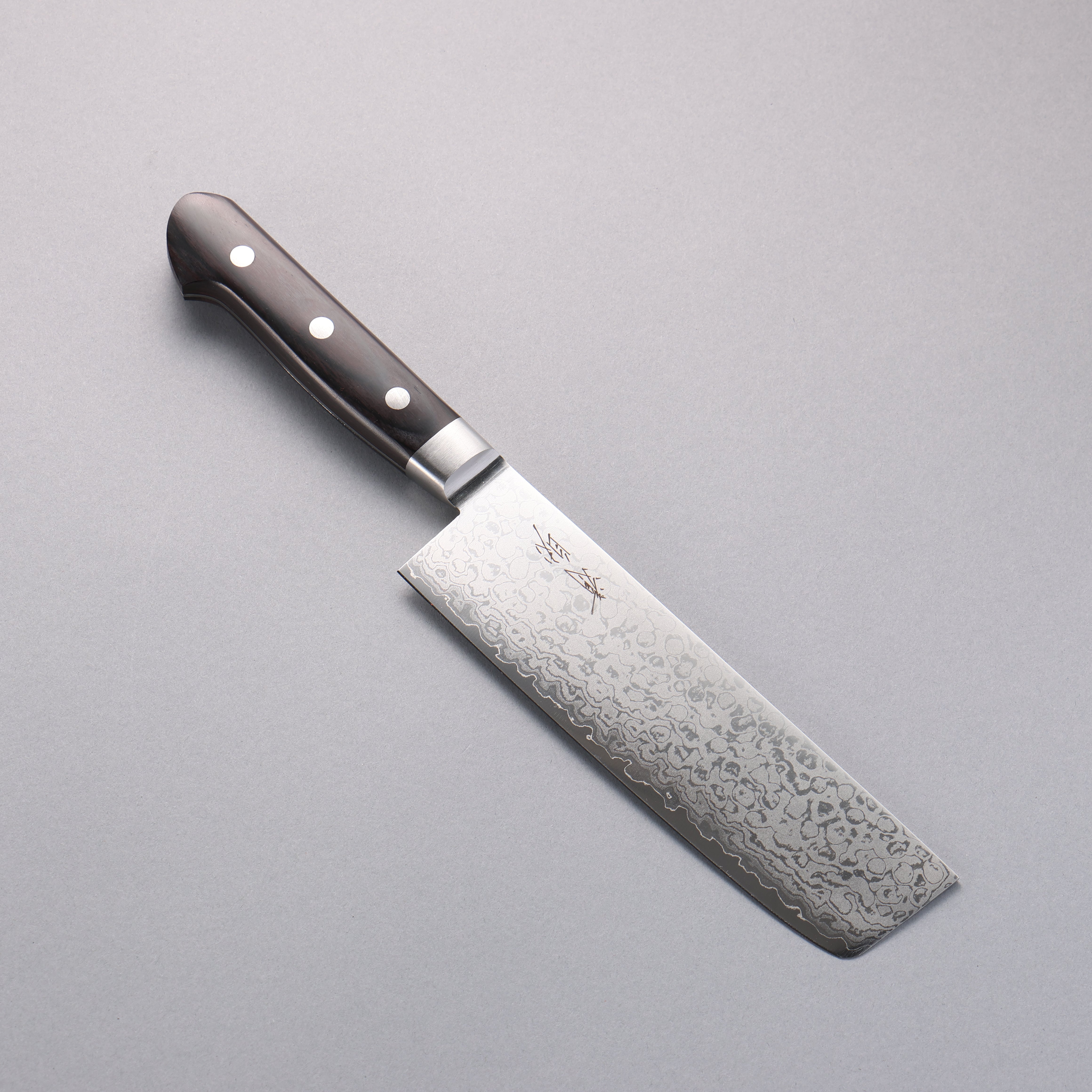 Seisuke VG10 8 Layer Damascus Migaki Nakiri 165mm Black Pakkawood Handle - Seisuke Knife