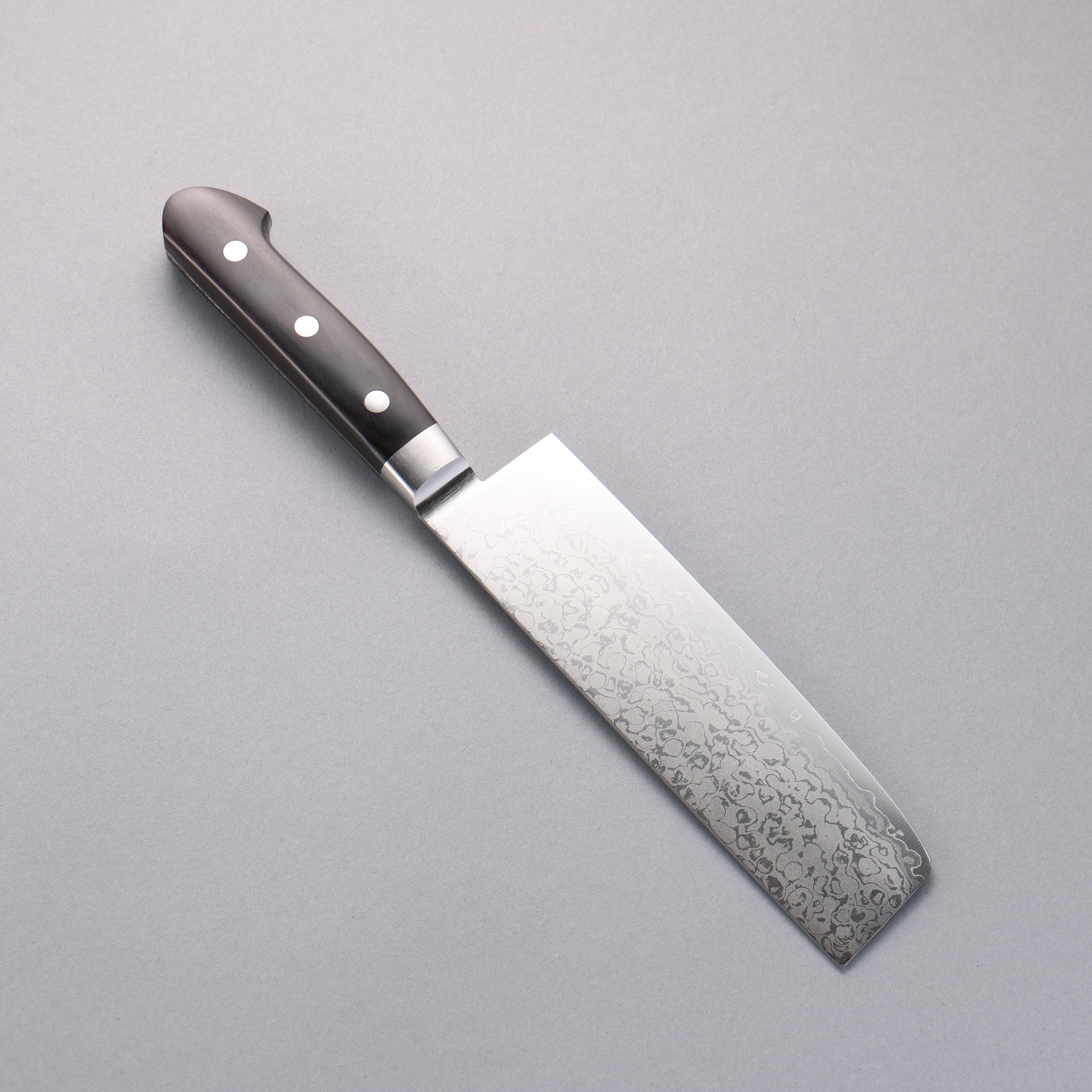Seisuke VG10 8 Layer Damascus Migaki Nakiri 165mm Black Pakkawood Handle - Seisuke Knife