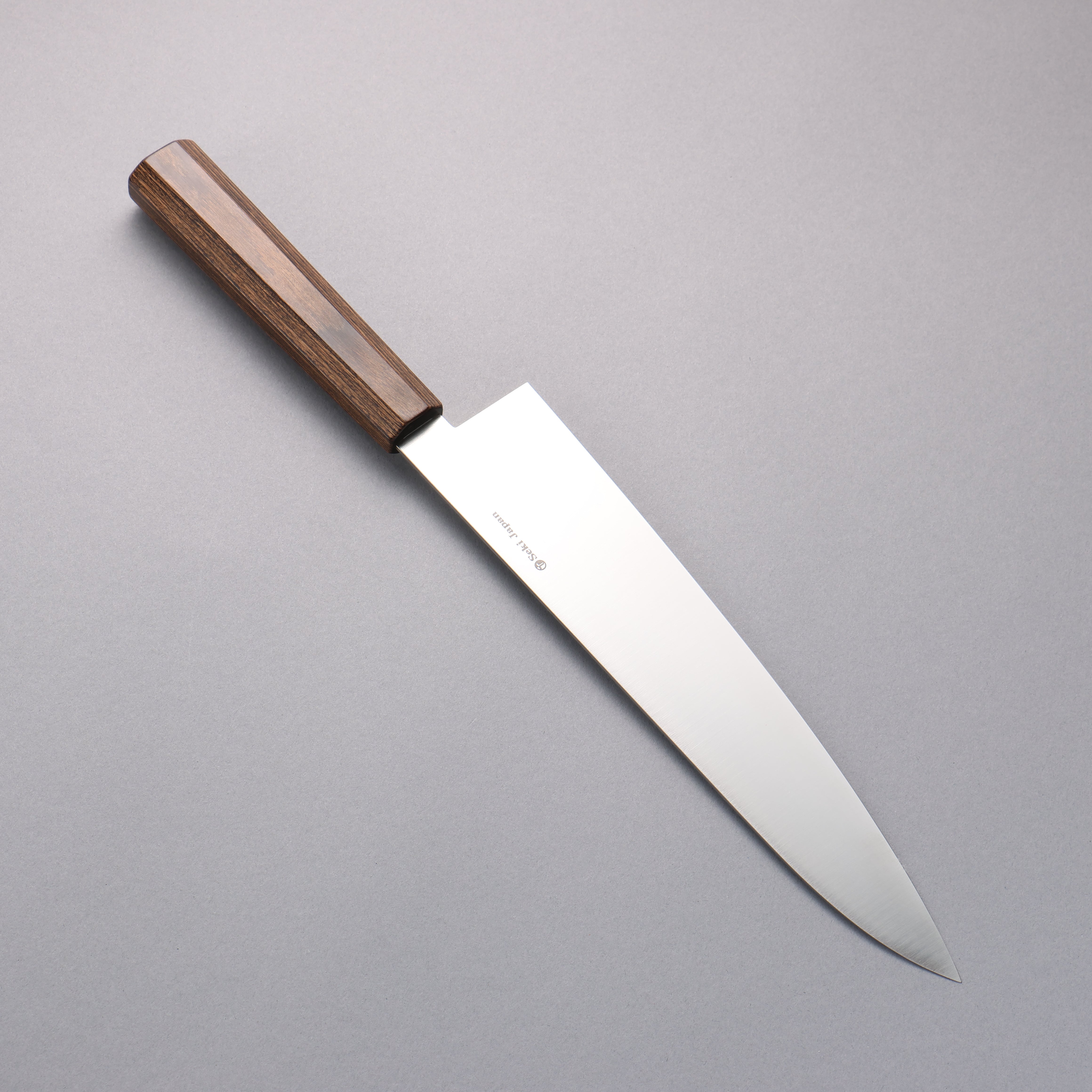 Kanetsune Ichizu VG10 Gyuto 240mm Brown Pakkawood Handle - Seisuke Knife