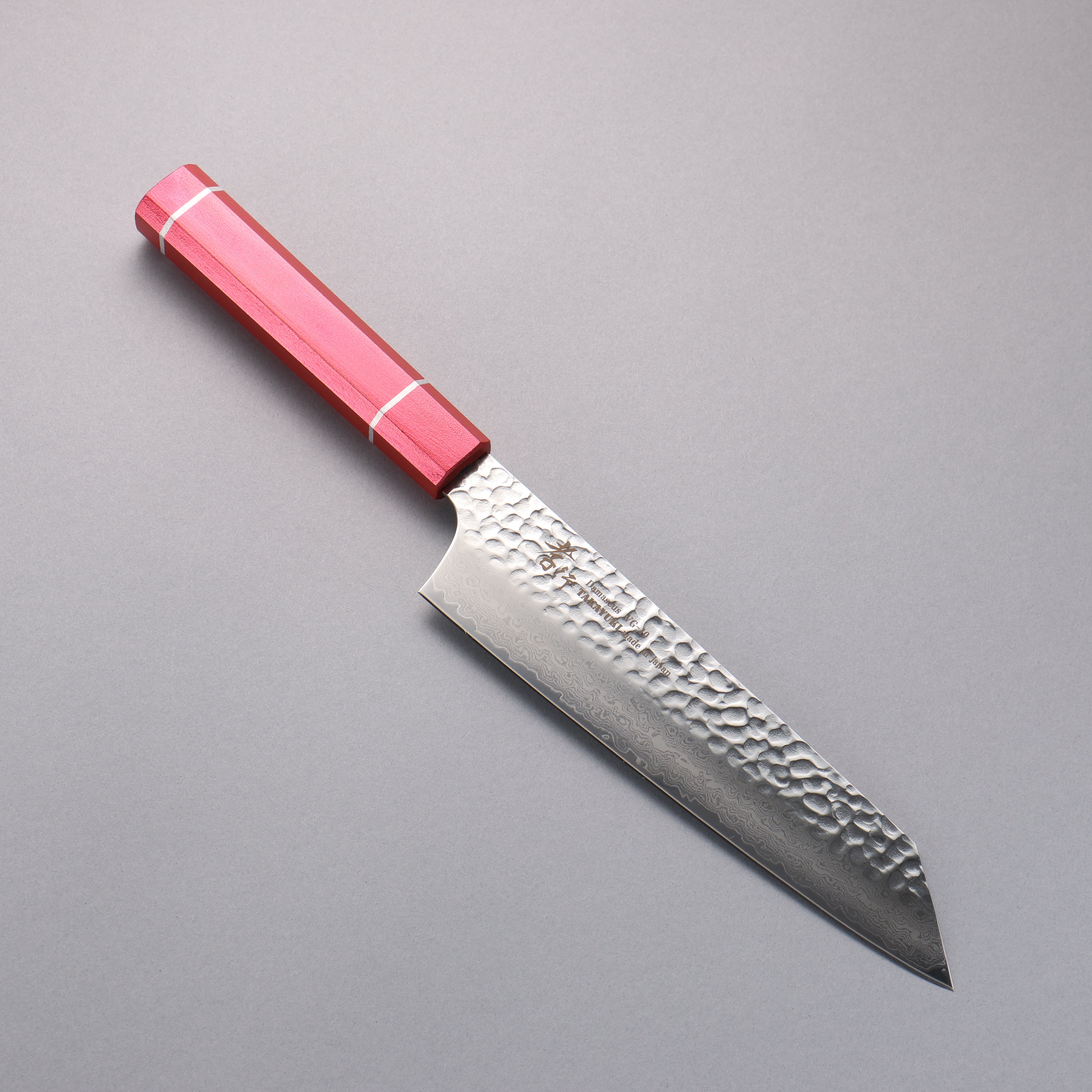 Sakai Takayuki VG10 33 Layer Damascus Kengata Gyuto 190mm Kouseki Lacquered Live Oak Handle - Seisuke Knife