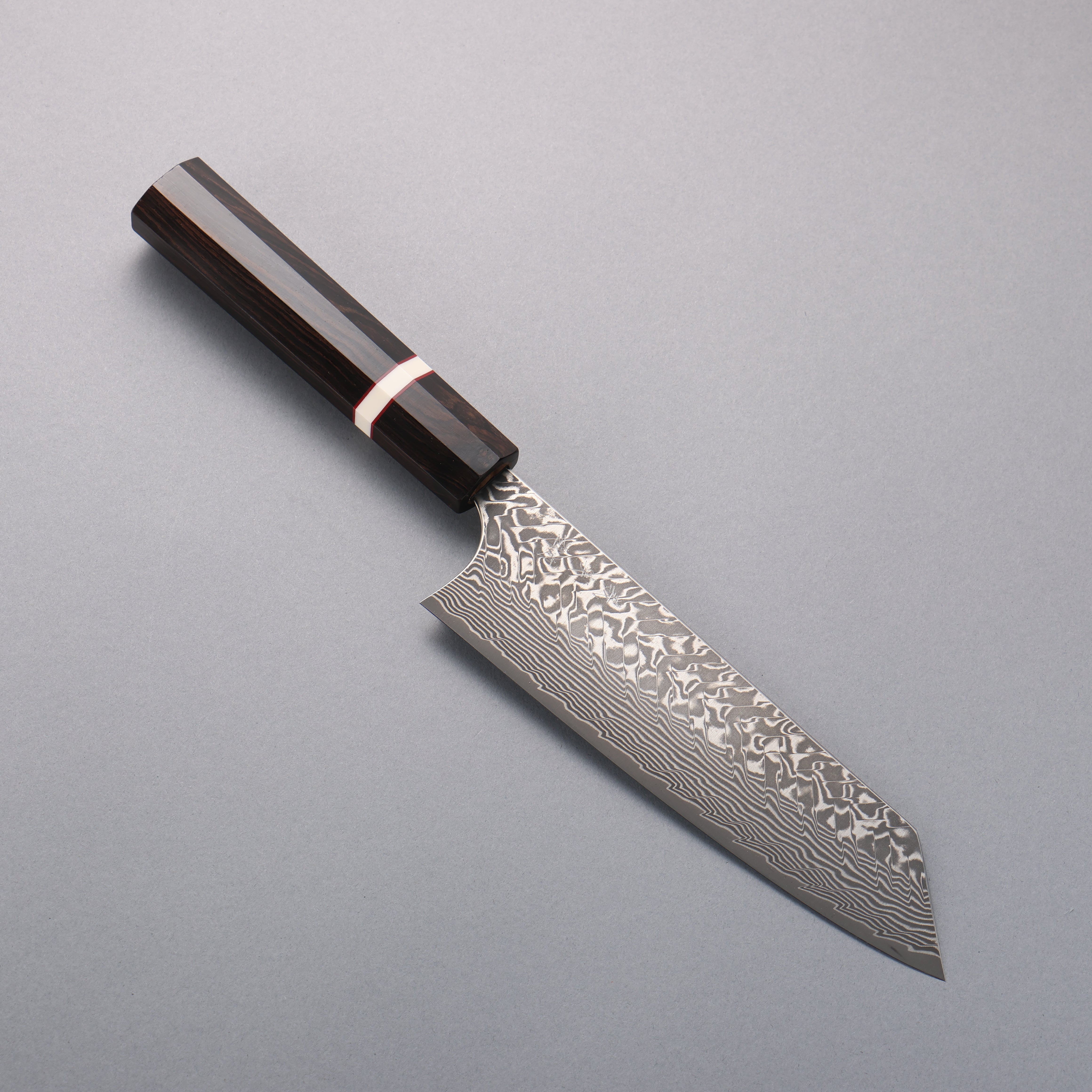 Yoshimi Kato SG2 Black Damascus Bunka 170mm Ebony (White Ring) Handle - Seisuke Knife