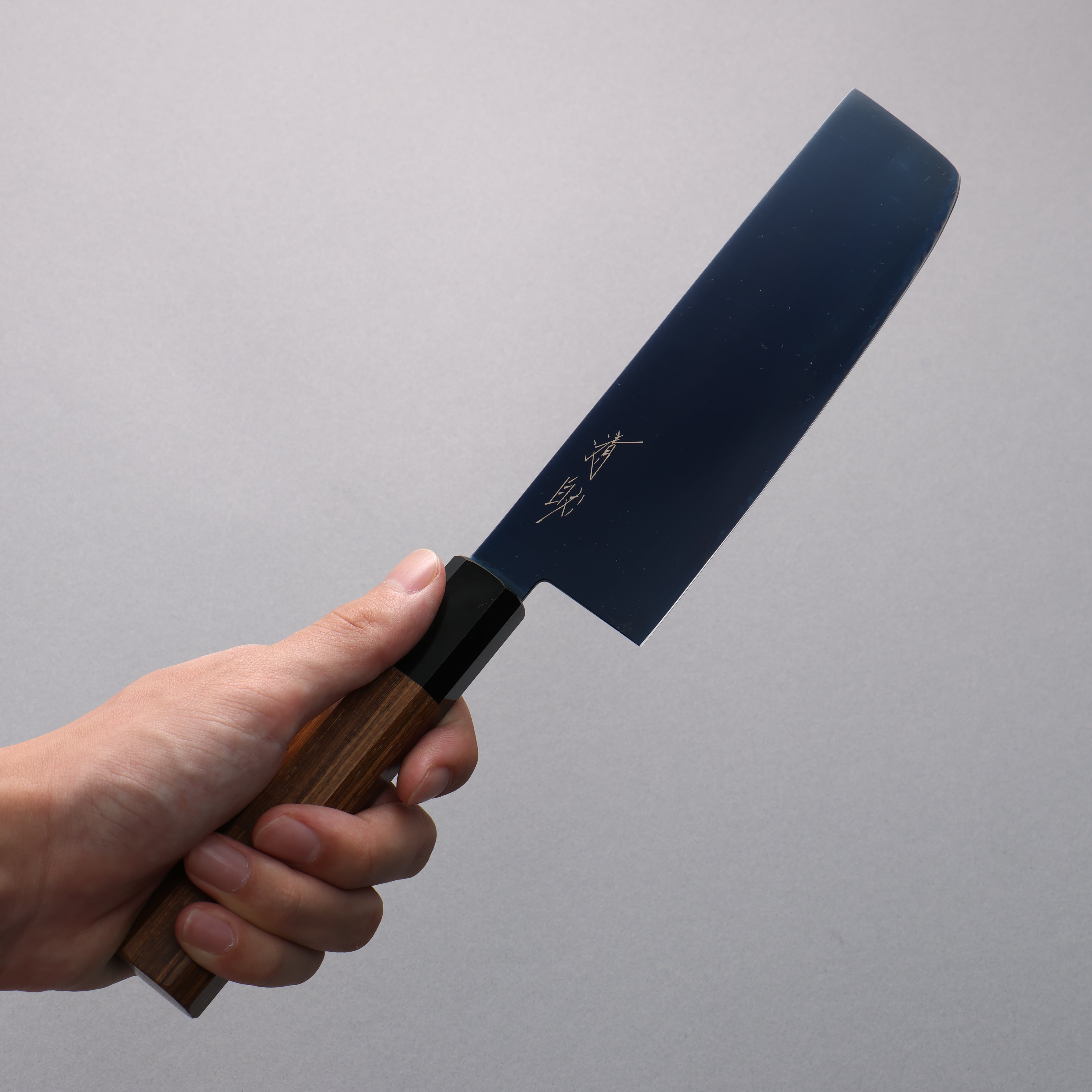 Seisuke SK-85 Ion plating Nakiri 160mm Teak (ferrule: Black Plastic) Handle - Seisuke Knife