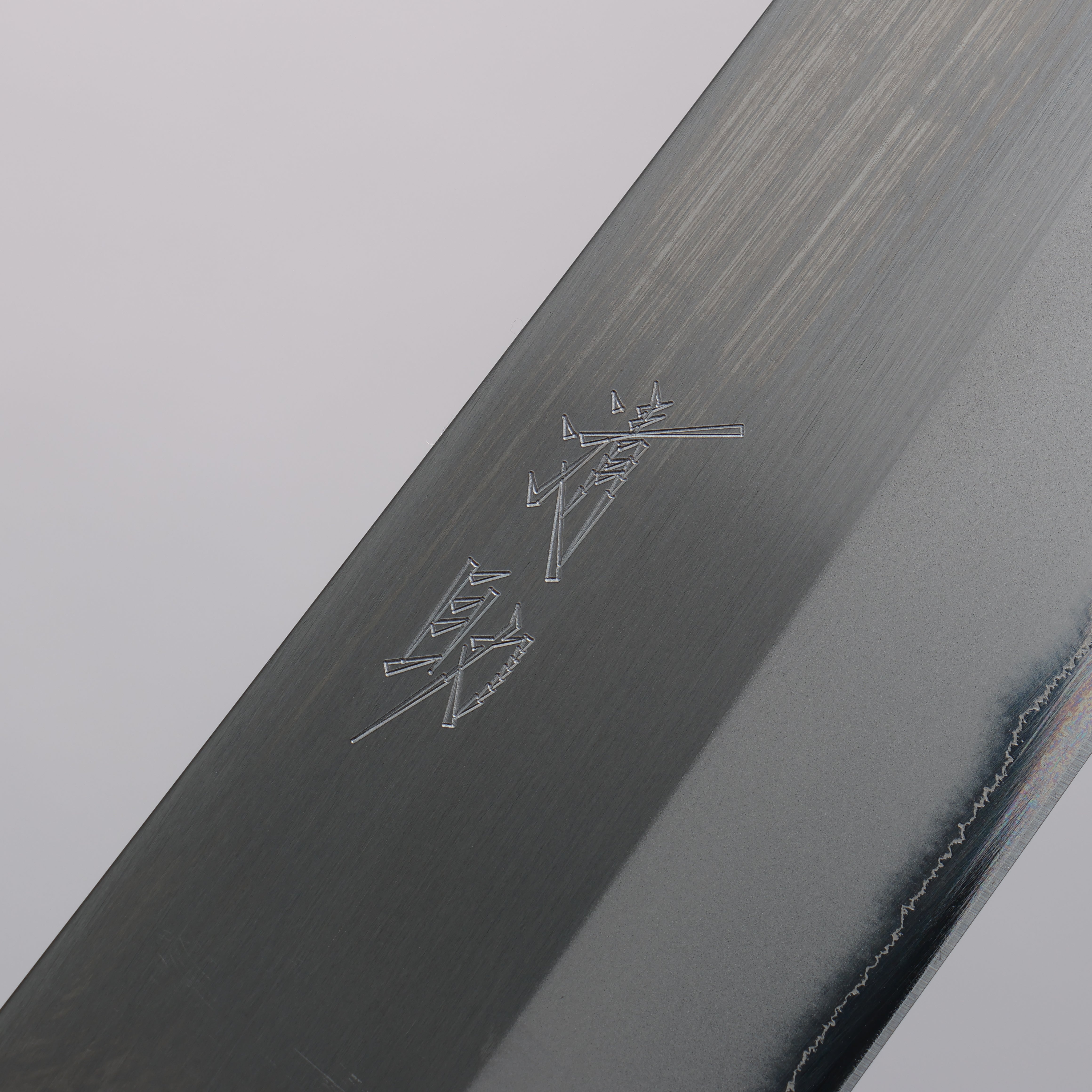 Seisuke White Steel No.1 Migaki Kiritsuke Gyuto 210mm Purple Lacquered Oak Handle - Seisuke Knife