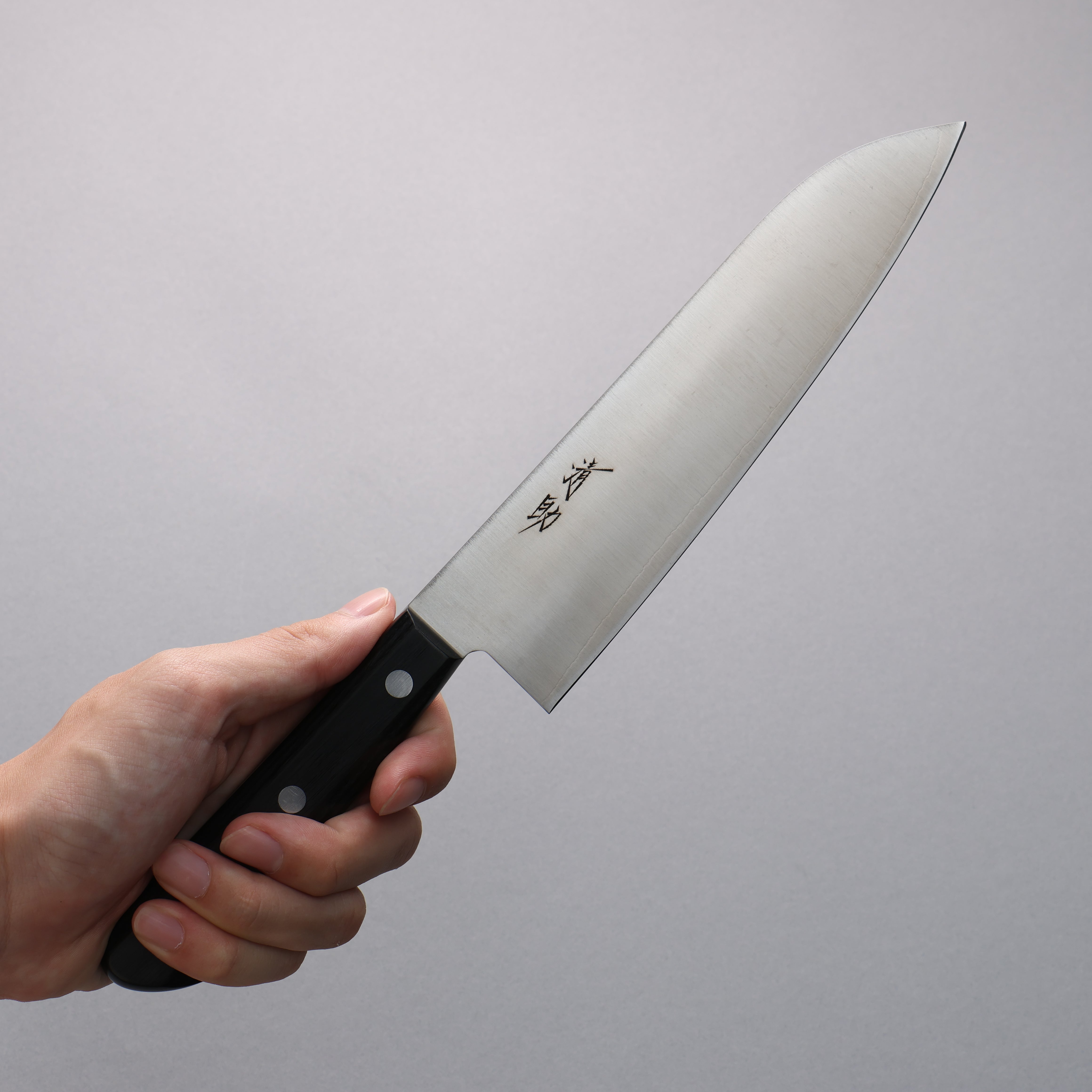 Seisuke SLD Migaki Polish Finish Santoku 180mm Black Pakkawood Handle - Seisuke Knife