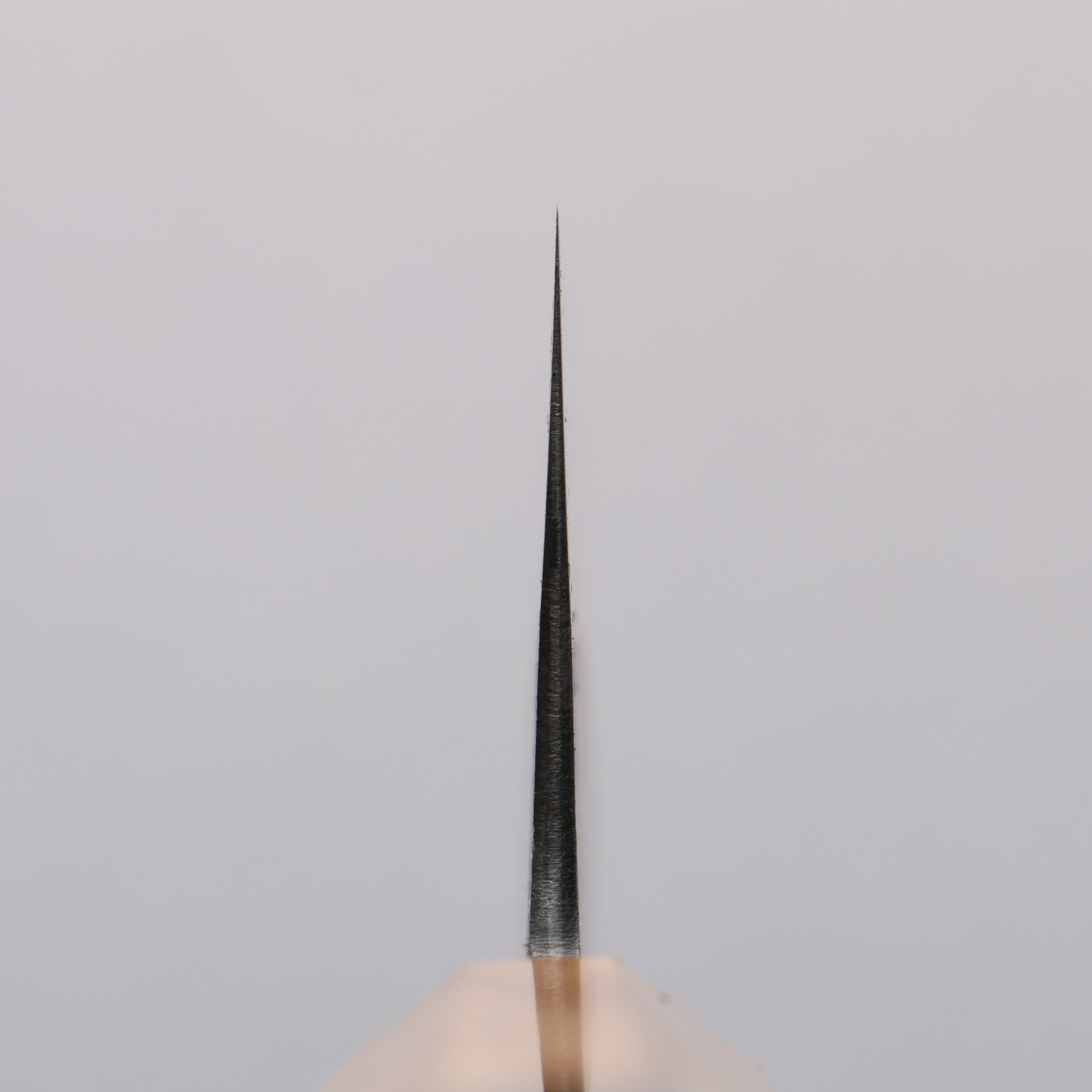 Hozantomoe White Steel No.2 Kurouchi Santoku 180mm Olive Wood & Black Resin Handle - Seisuke Knife