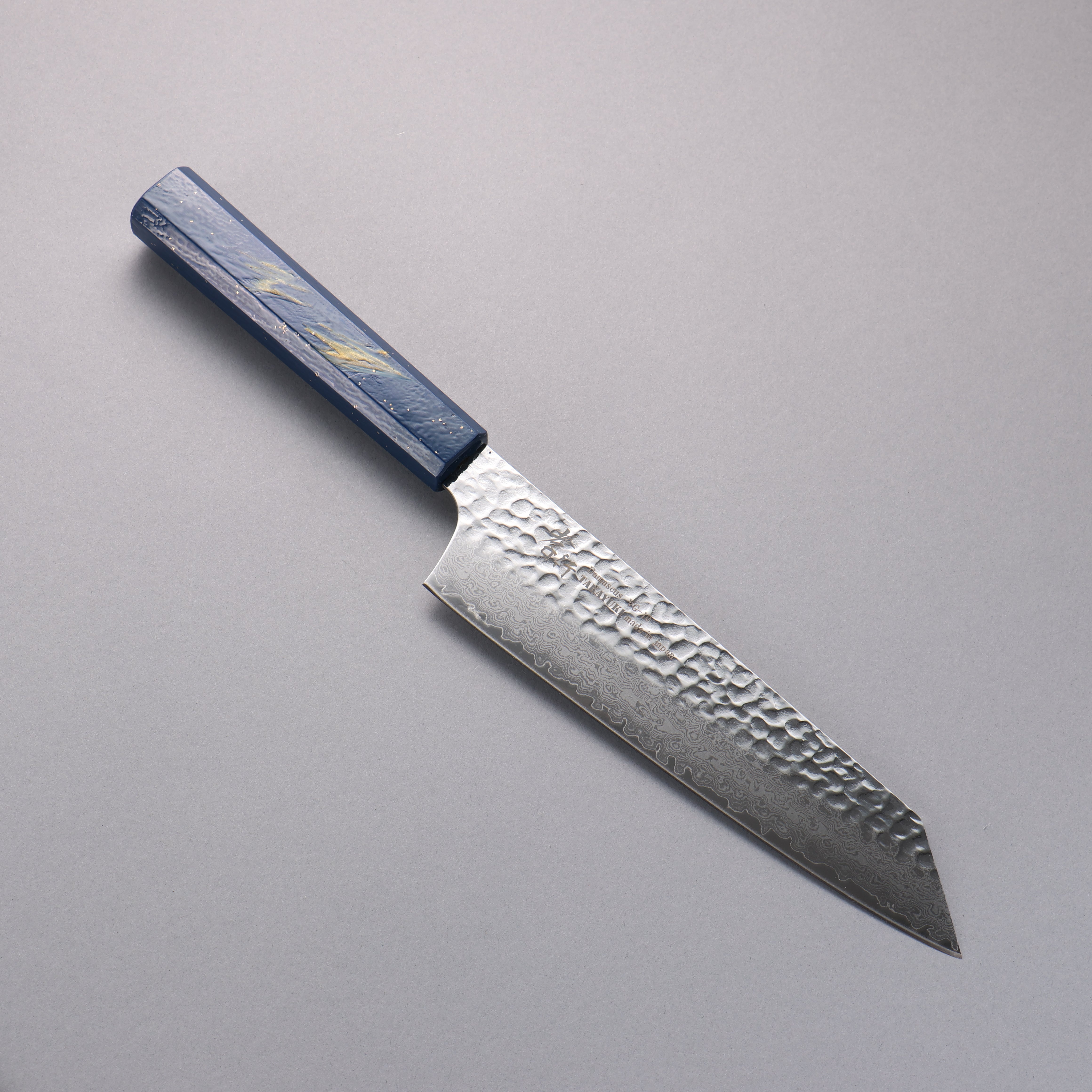 Sakai Takayuki VG10 33 Layer Damascus Kengata Gyuto 190mm Saiseki Lacquered Live Oak Handle - Seisuke Knife
