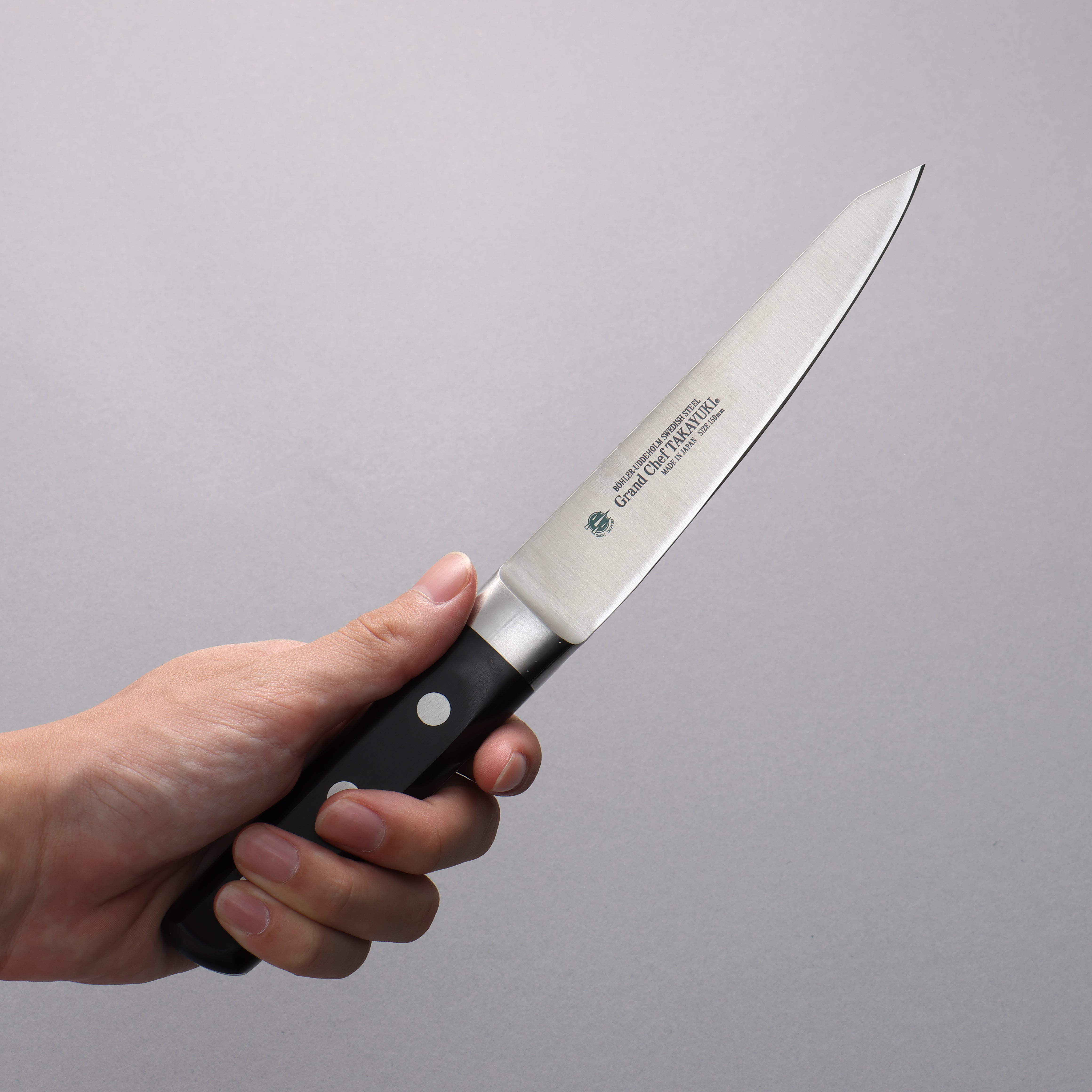 Sakai Takayuki Grand Chef Swedish Steel-stn Honesuki Boning 150mm Kansai - Seisuke Knife