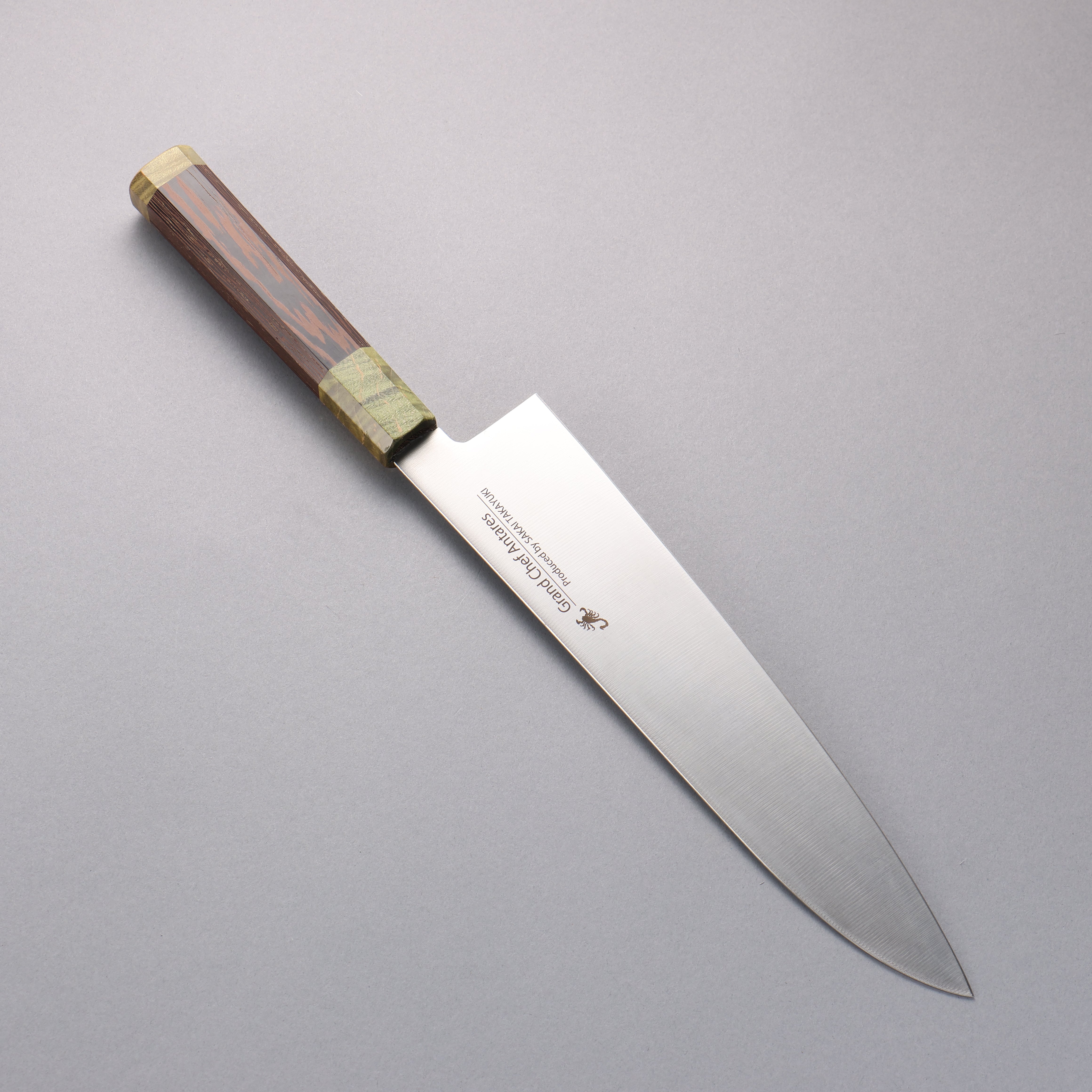 Sakai Takayuki Antares Emerald Uddeholm Swedish stain-resistant steel Gyuto 240mm Wenge (Double Green Ring) Handle - Seisuke Knife