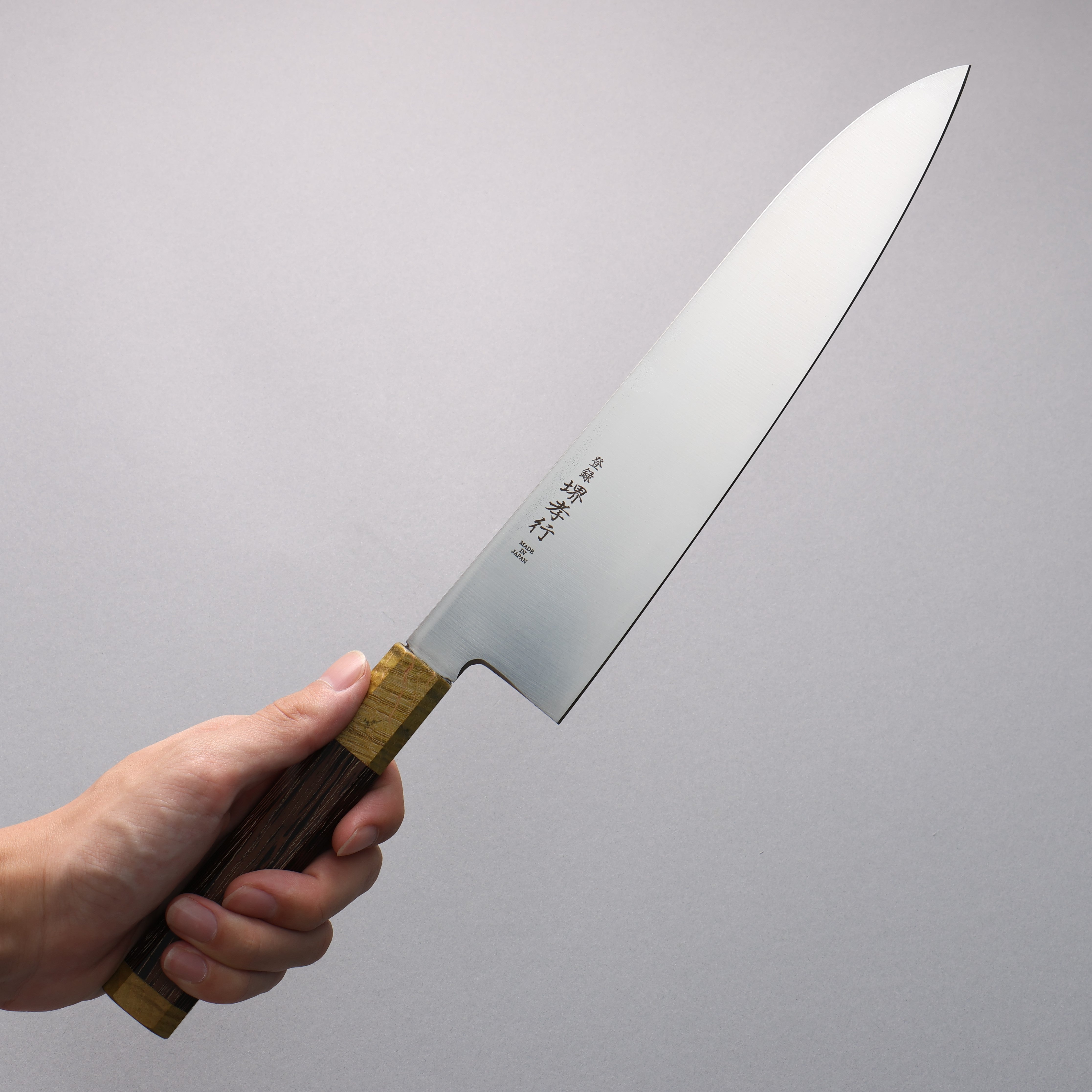 Sakai Takayuki Antares Emerald Uddeholm Swedish stain-resistant steel Gyuto 240mm Wenge (Double Green Ring) Handle - Seisuke Knife
