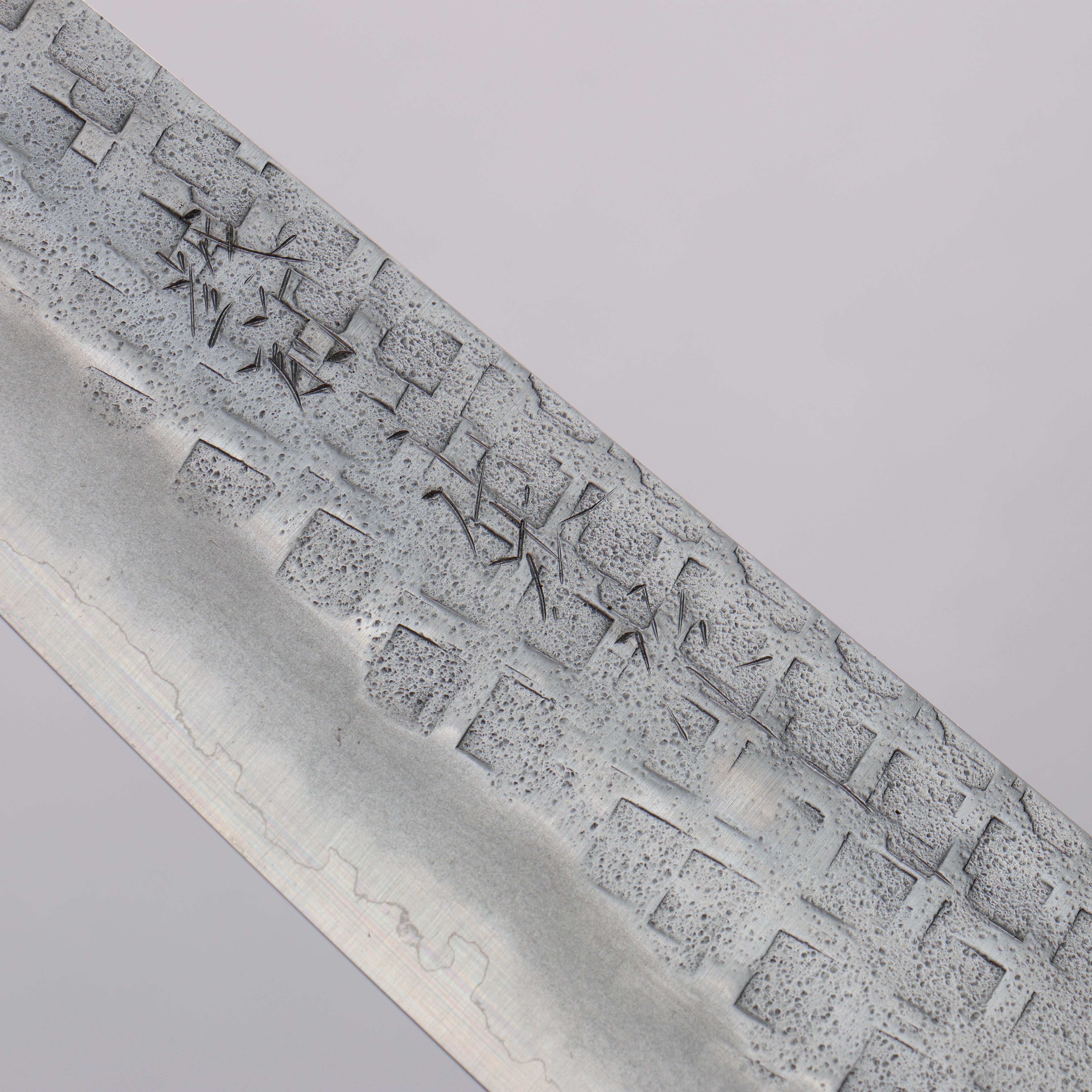 Nao Yamamoto Silver Steel No.3 Nashiji Square Hammered Gyuto 180mm Red Pakkawood Handle - Seisuke Knife