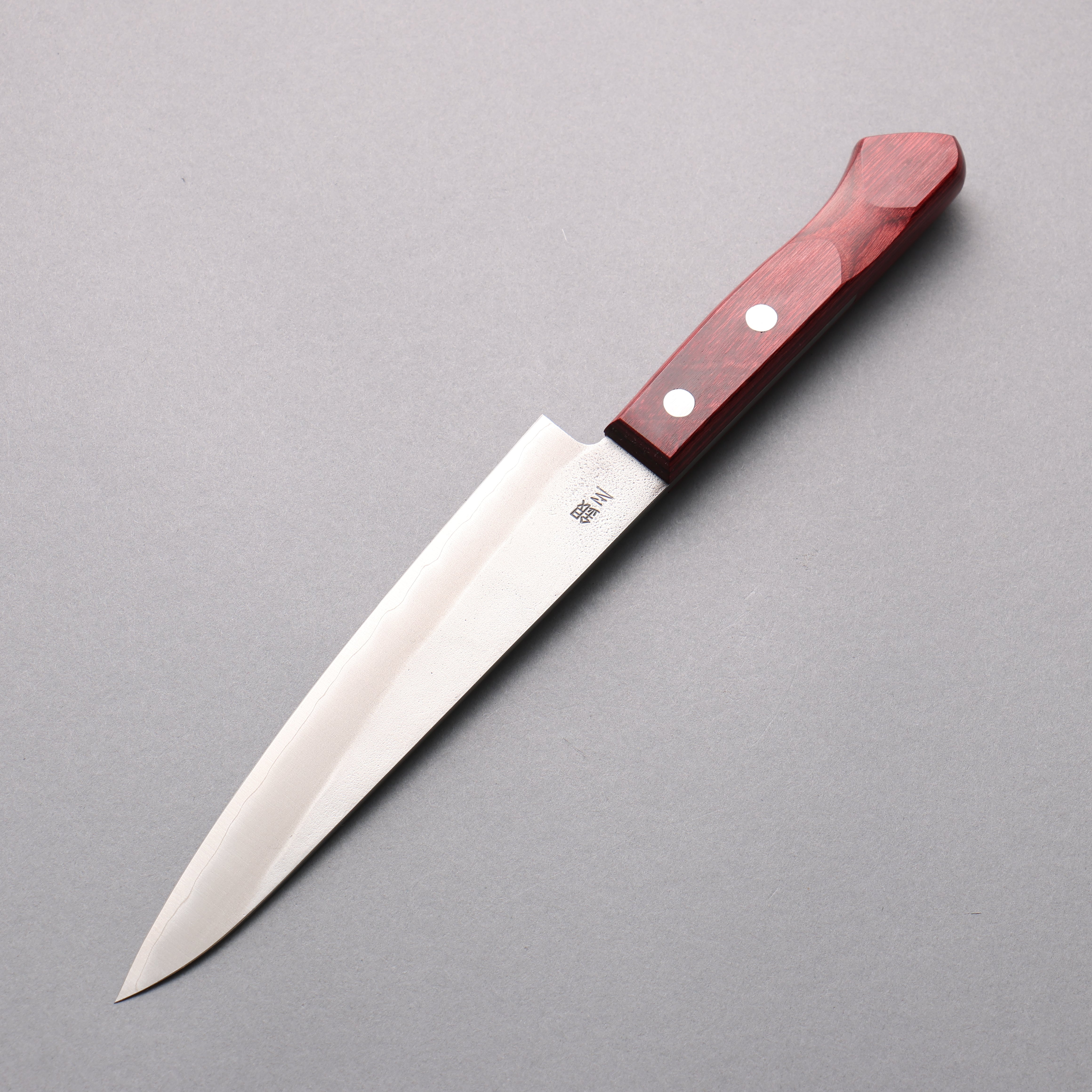 Nao Yamamoto Silver Steel No.3 Nashiji Petty-Utility 160mm Red Pakkawood Handle - Seisuke Knife