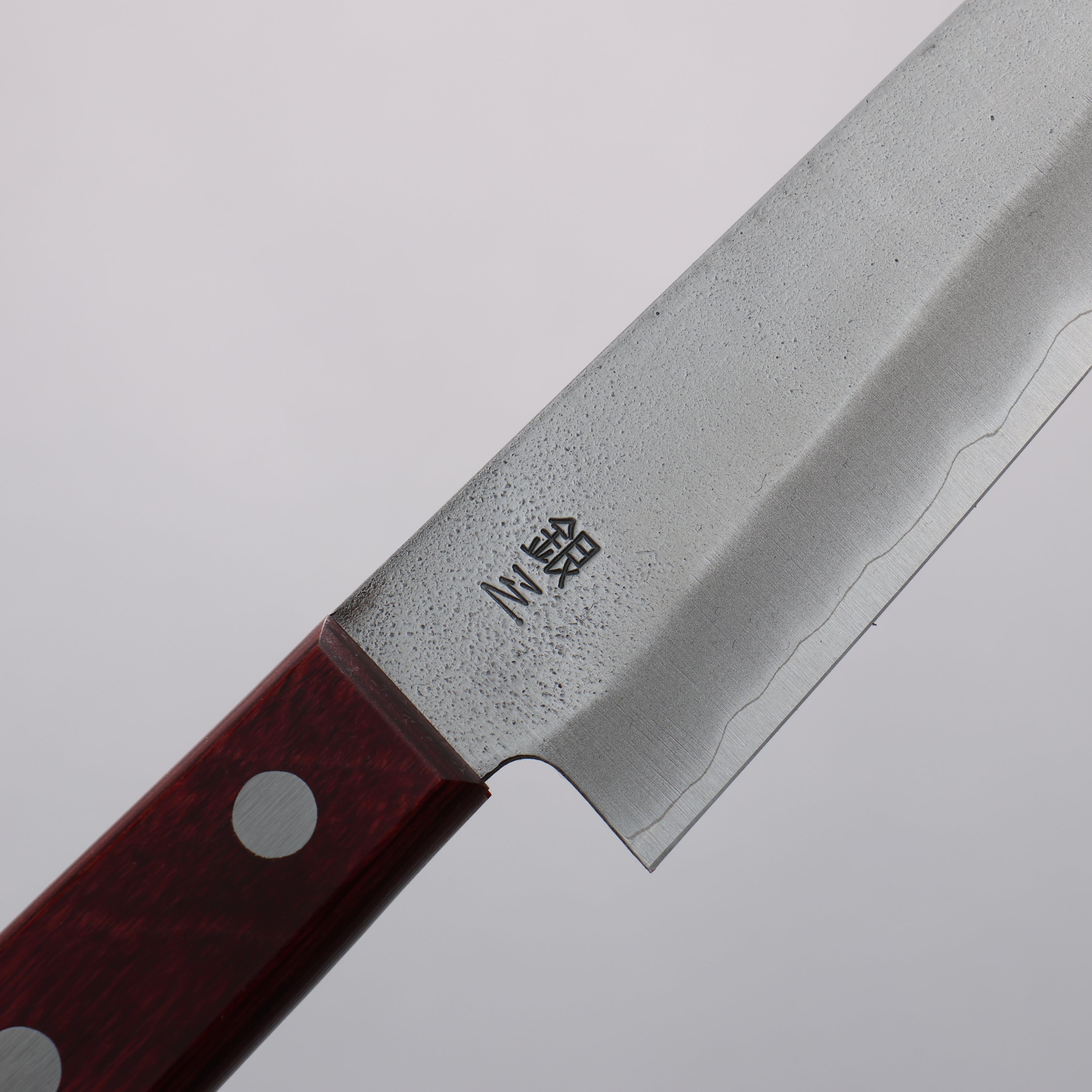 Nao Yamamoto Silver Steel No.3 Nashiji Petty-Utility 160mm Red Pakkawood Handle - Seisuke Knife
