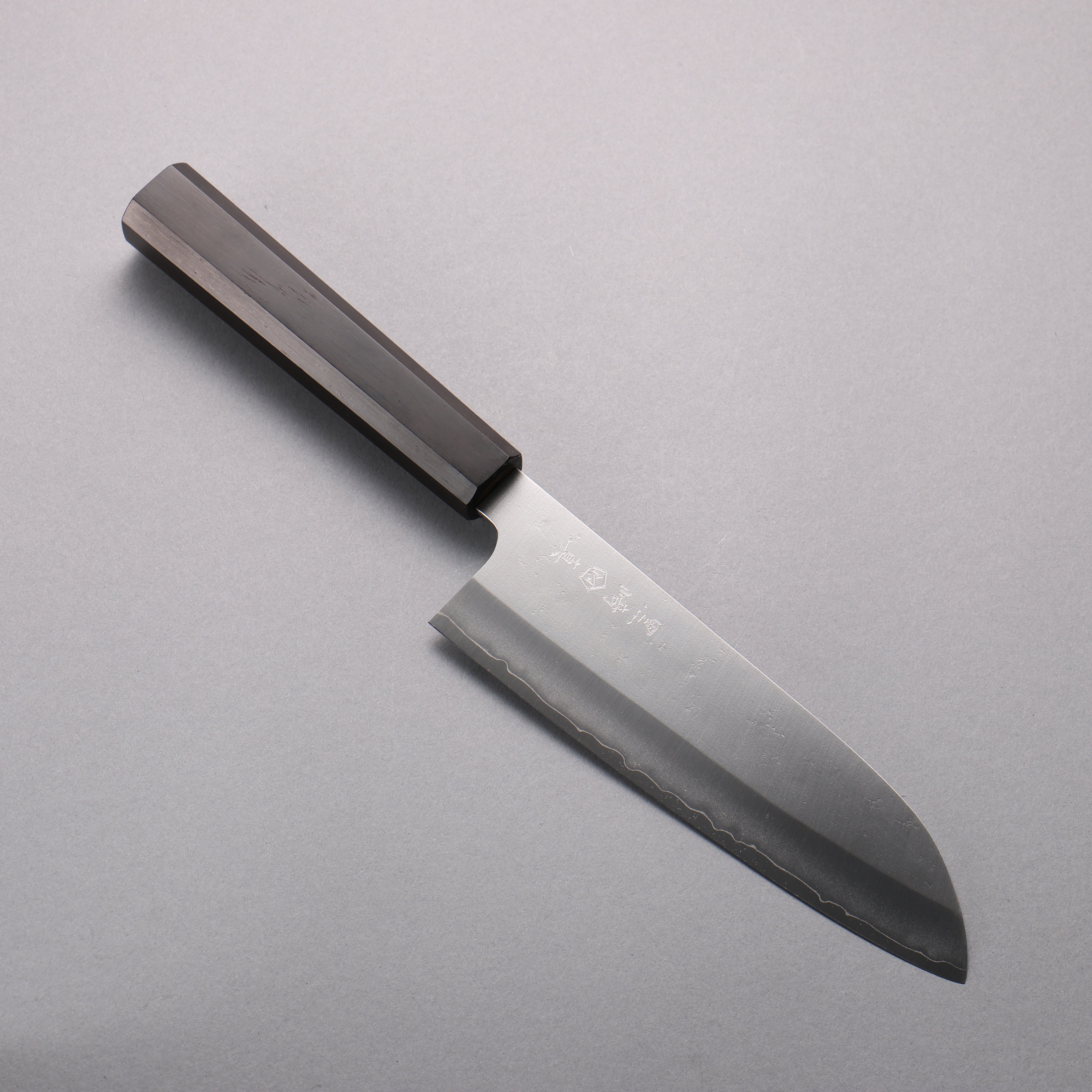 Makoto Kurosaki VG10 Nashiji Santoku 170mm Ebony Wood Handle - Seisuke Knife