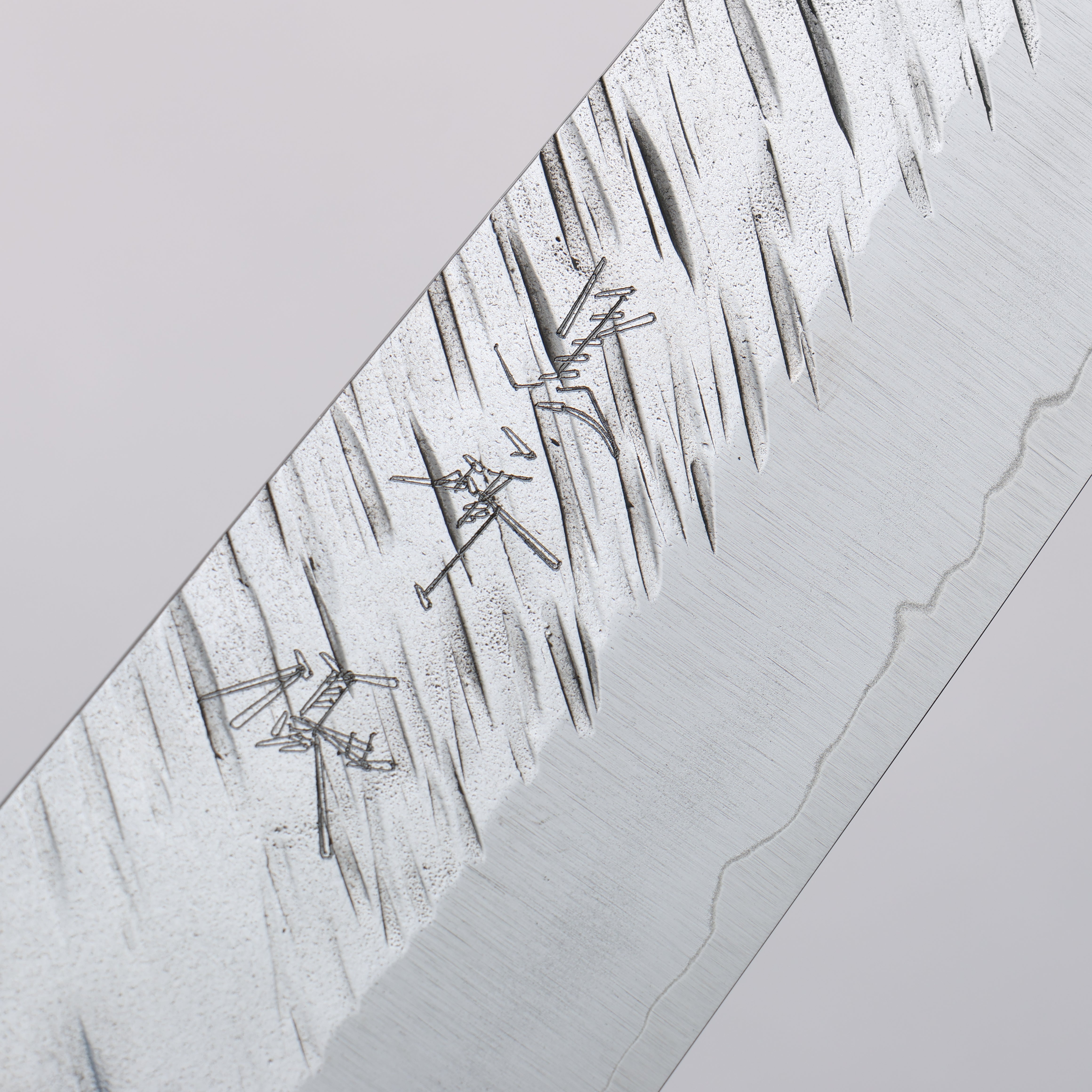 Yu Kurosaki Fujin SG2 Hammered Santoku 170mm Stabilized Wood & Acrylic Ring Handle - Seisuke Knife