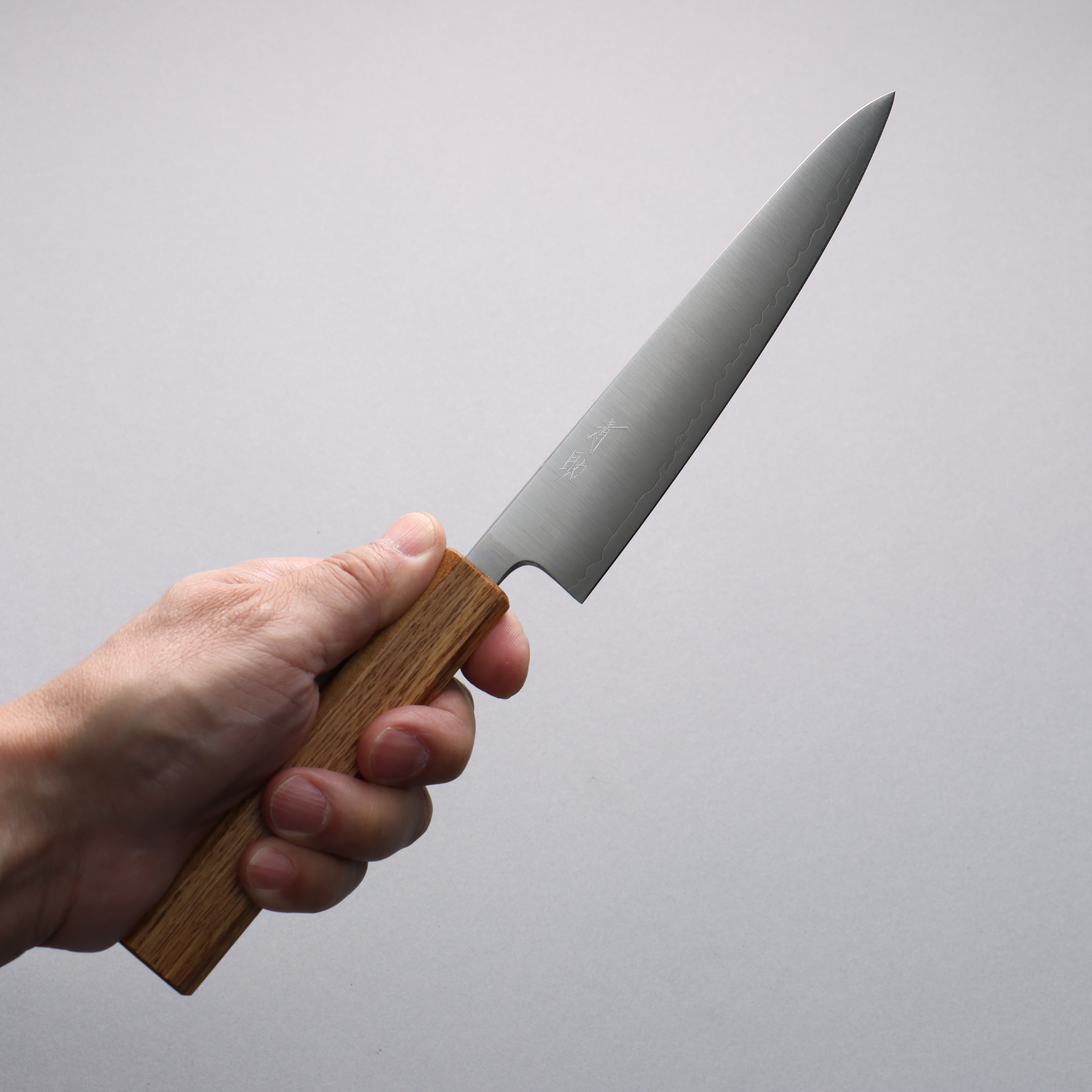Seisuke Silver Steel No.3 Migaki Petty-Utility 150mm White Oak Handle - Seisuke Knife