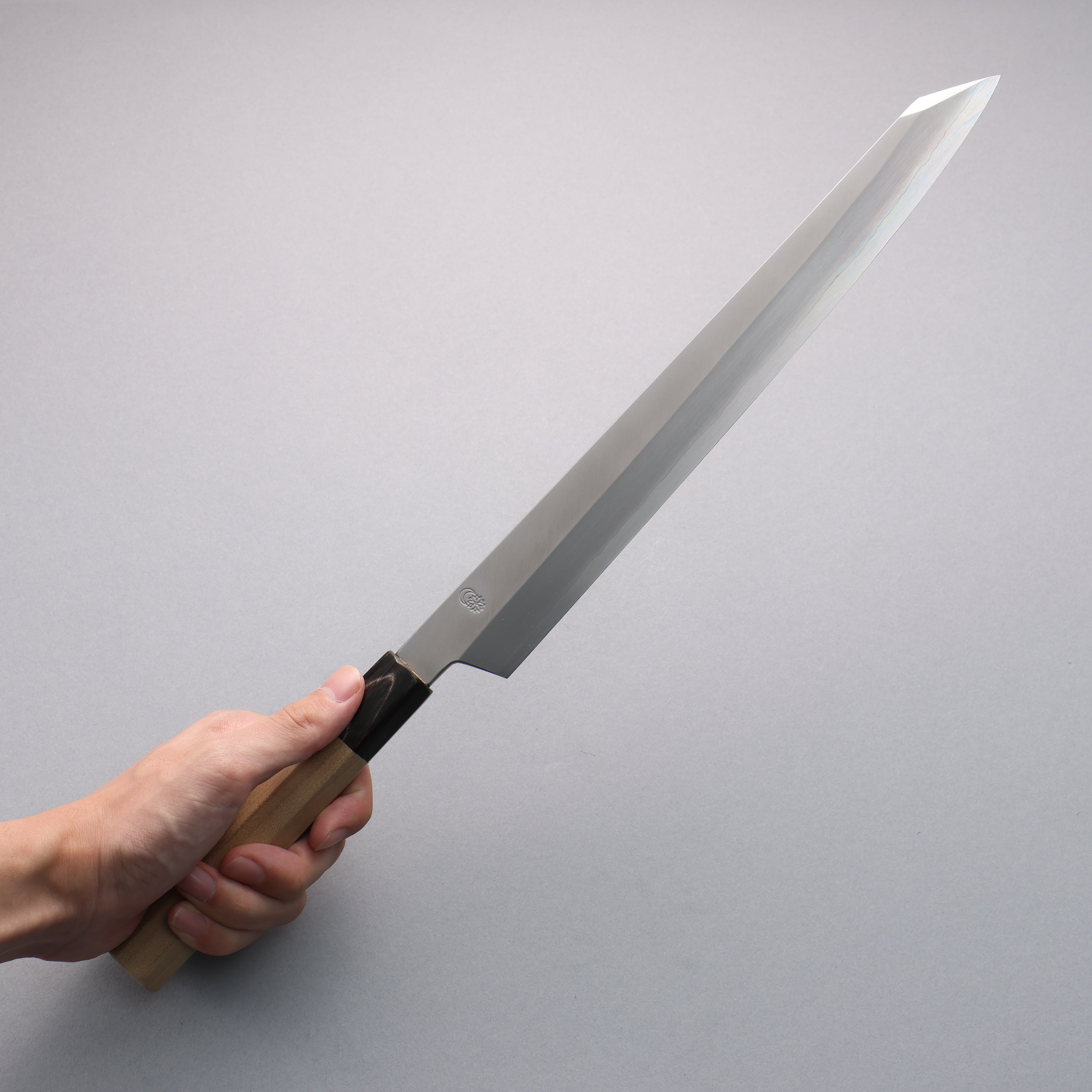 Kikuzuki Silver Steel No.3 Bokashi Kiritsuke Yanagiba 300mm Magnolia Handle - Seisuke Knife