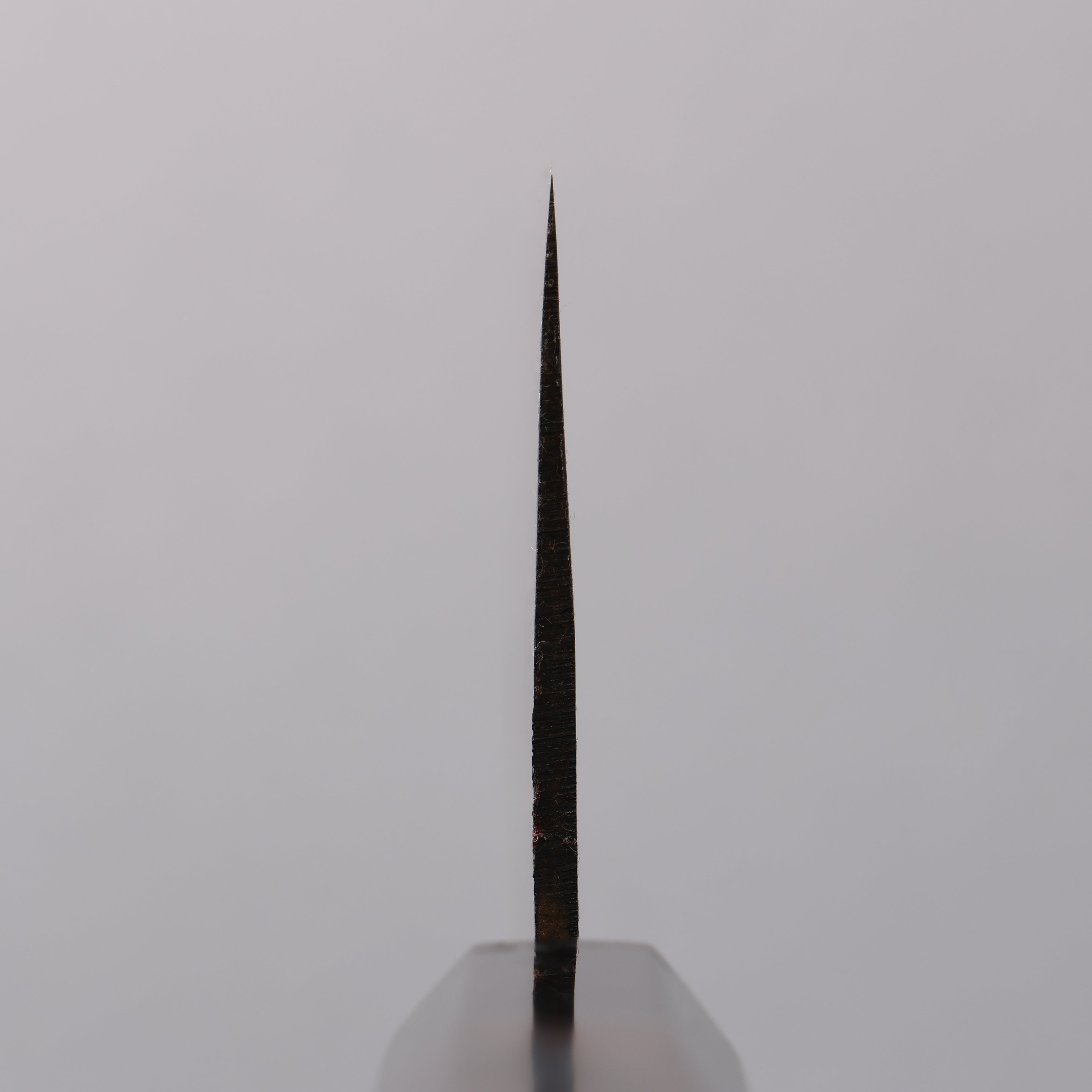 Minamoto Akitada White Steel No.2 Black Finished Nakiri 165mm Ebony Wood Handle - Seisuke Knife