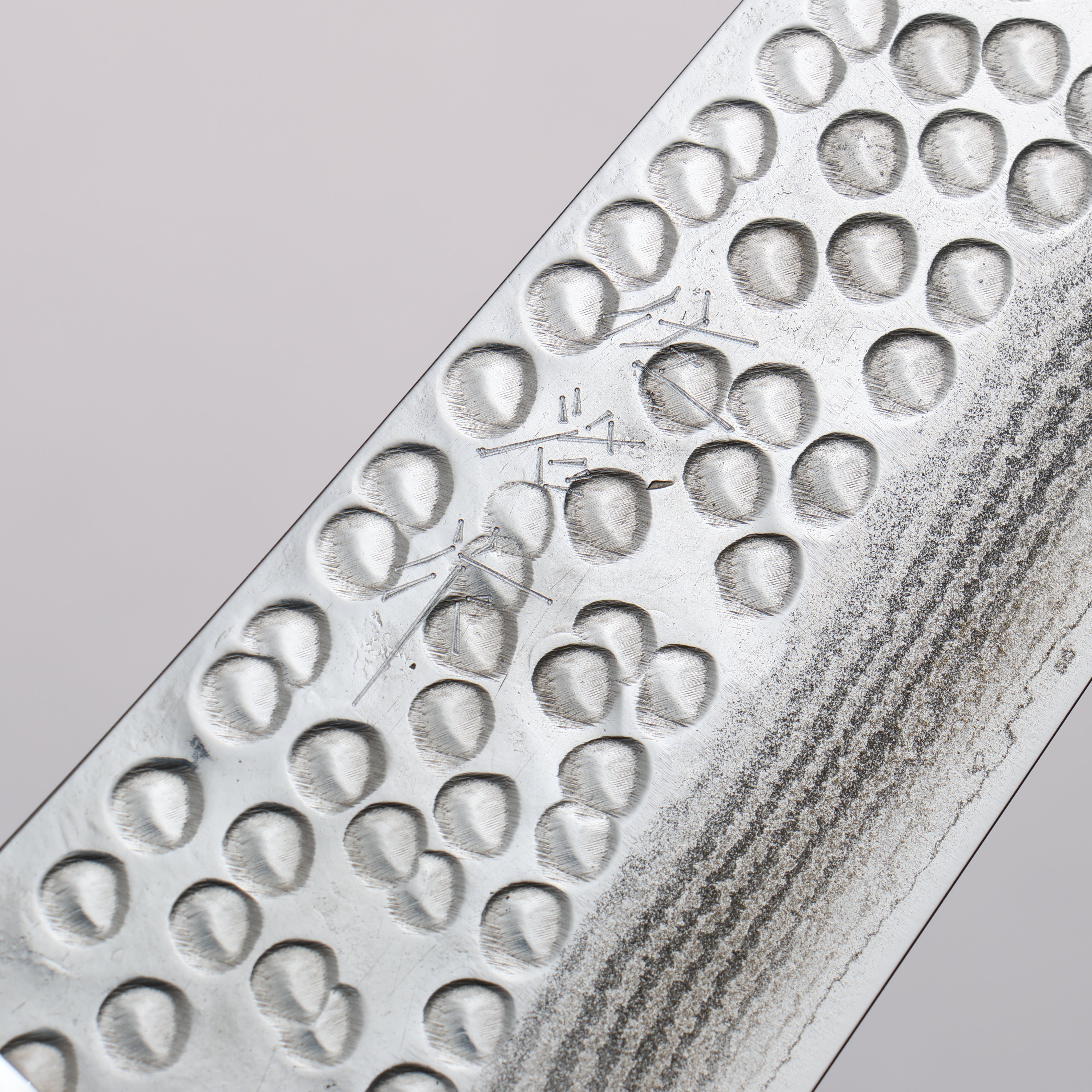 Takeshi Saji SRS13 Damascus Hammered(Maru) Kiritsuke Gyuto 210mm White Corian Handle - Seisuke Knife